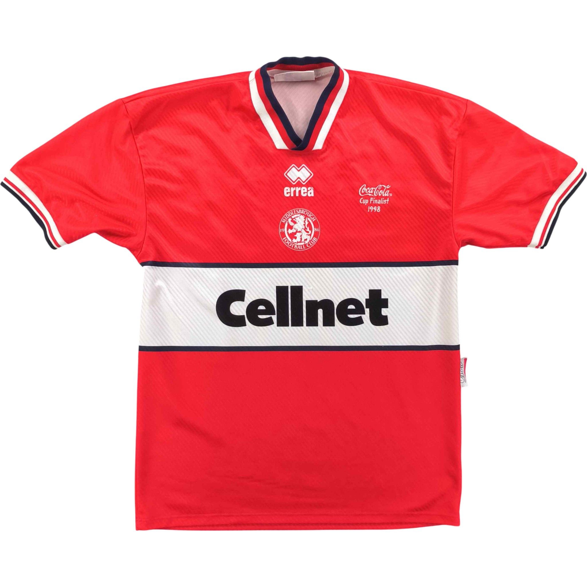 Errea Middlesbrough 1997-98 Errea home football jersey size M Size US M / EU 48-50 / 2 - 1 Thumbnail