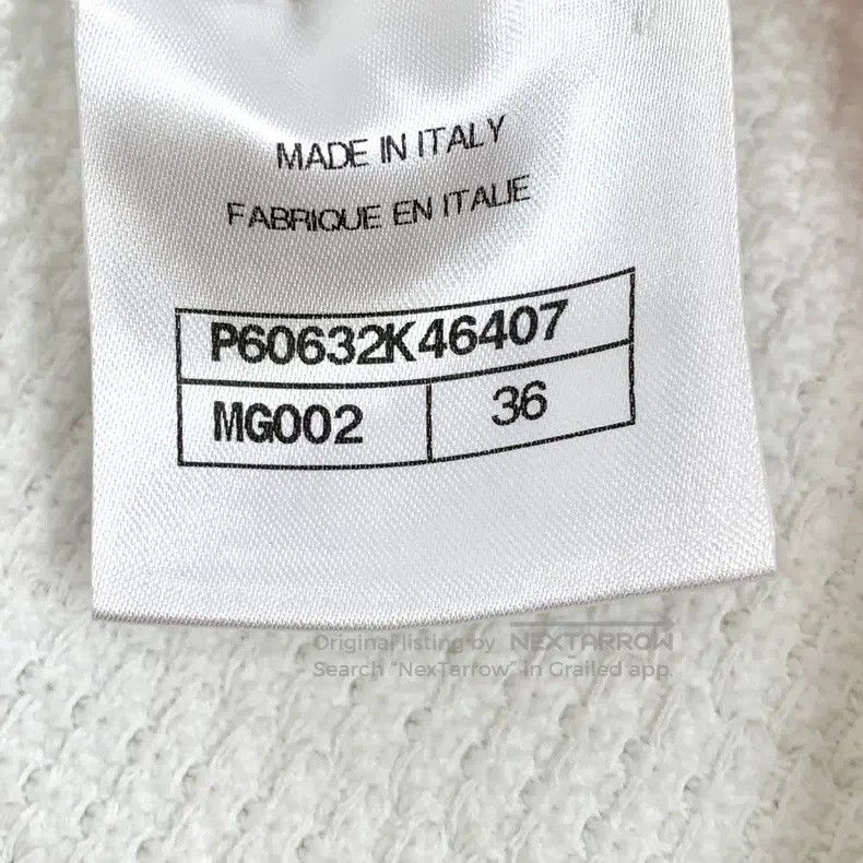 Chanel Chanel White logo inlaid cotton casual knitted trousers Size 24" / US 00 / IT 34 - 6 Thumbnail