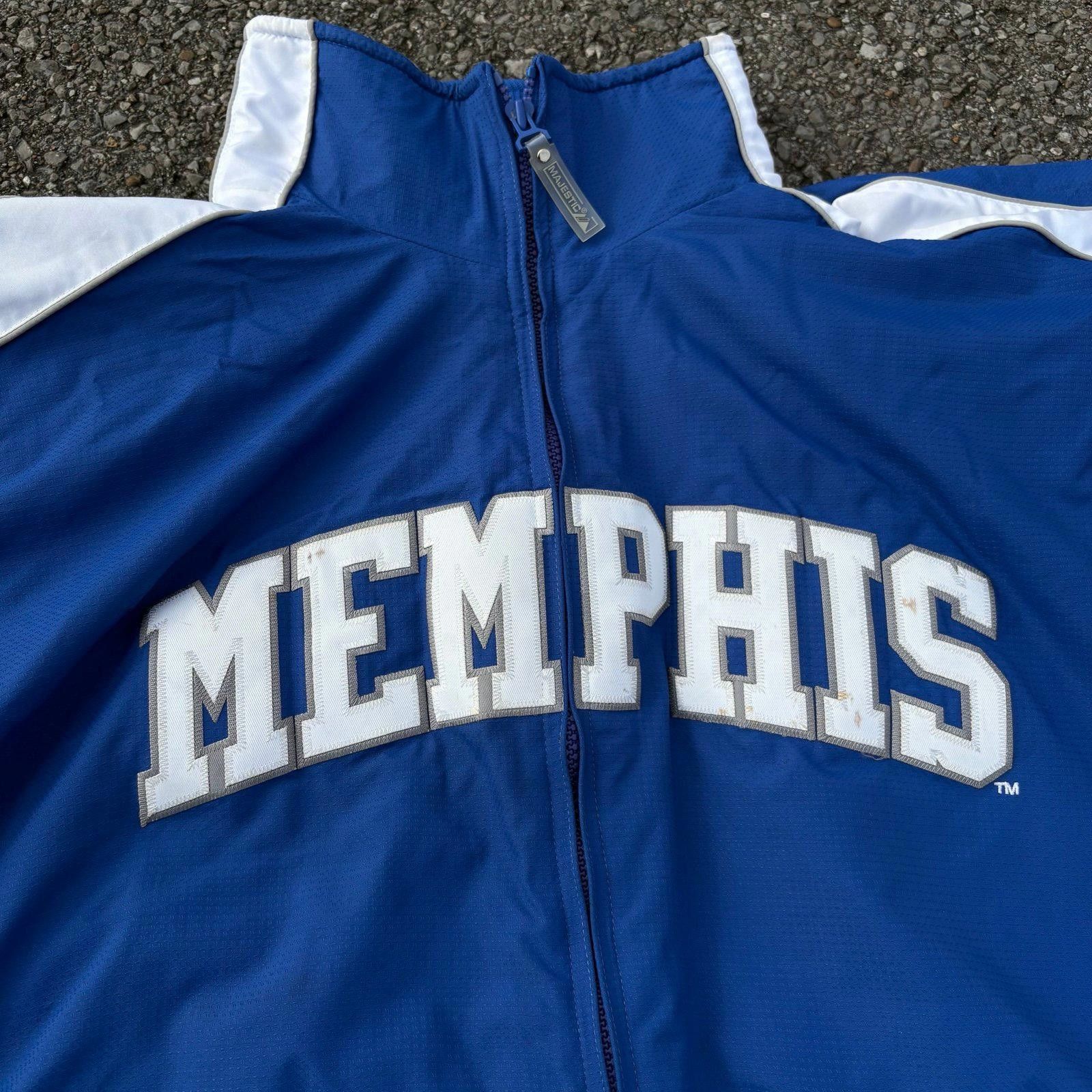 Vintage 90s Memphis Tigers puffer windbreaker jacket