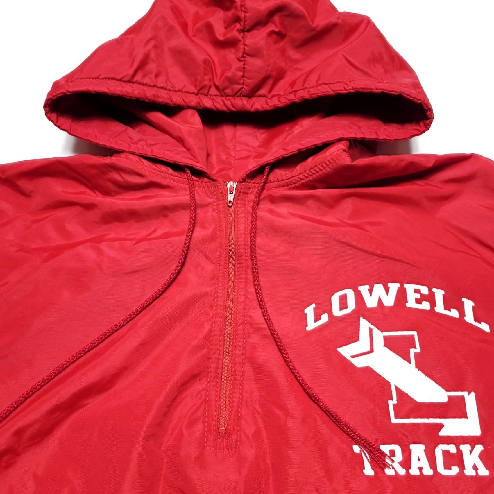 Russell Athletic VINTAGE Russell Athletic Pullover Windbreaker Jacket M Red Mens 90s USA Made Athletic Style arrowed Size US M / EU 48-50 / 2 - 4 Thumbnail