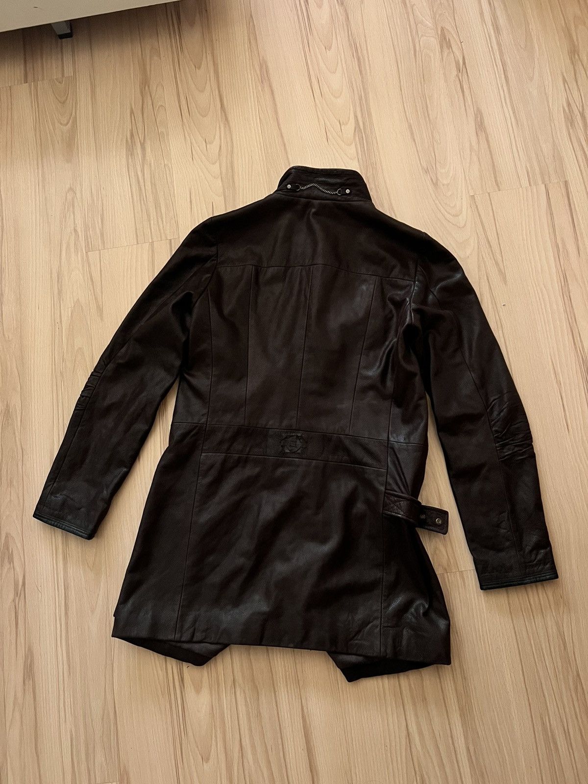 Marithe + Francois Girbaud RARE Marithe Francois Girbaud Leather Trench Coat Jacket Size M / US 6-8 / IT 42-44 - 6 Thumbnail