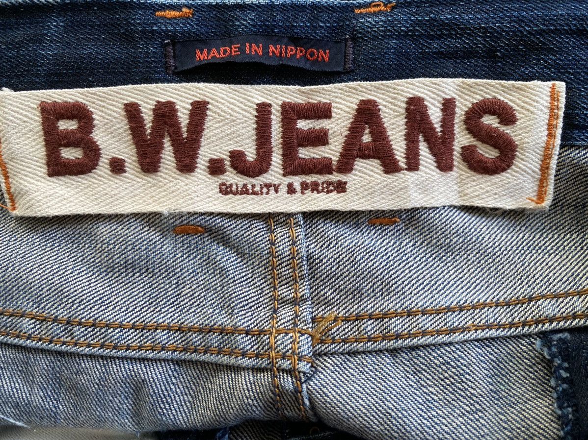 Japanese Brand × Vintage 🔥FLARE🔥Nippon Vintage Blue Way BW Distressed Jeans Size US 32 / EU 48 - 6 Thumbnail