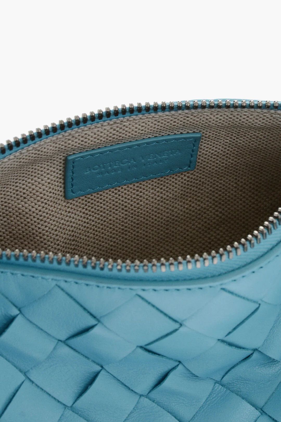 Bottega Veneta og1mm0426 Size: OS / Mini Woven Leather Shoulder Bag in Blue Size ONE SIZE - 4 Thumbnail