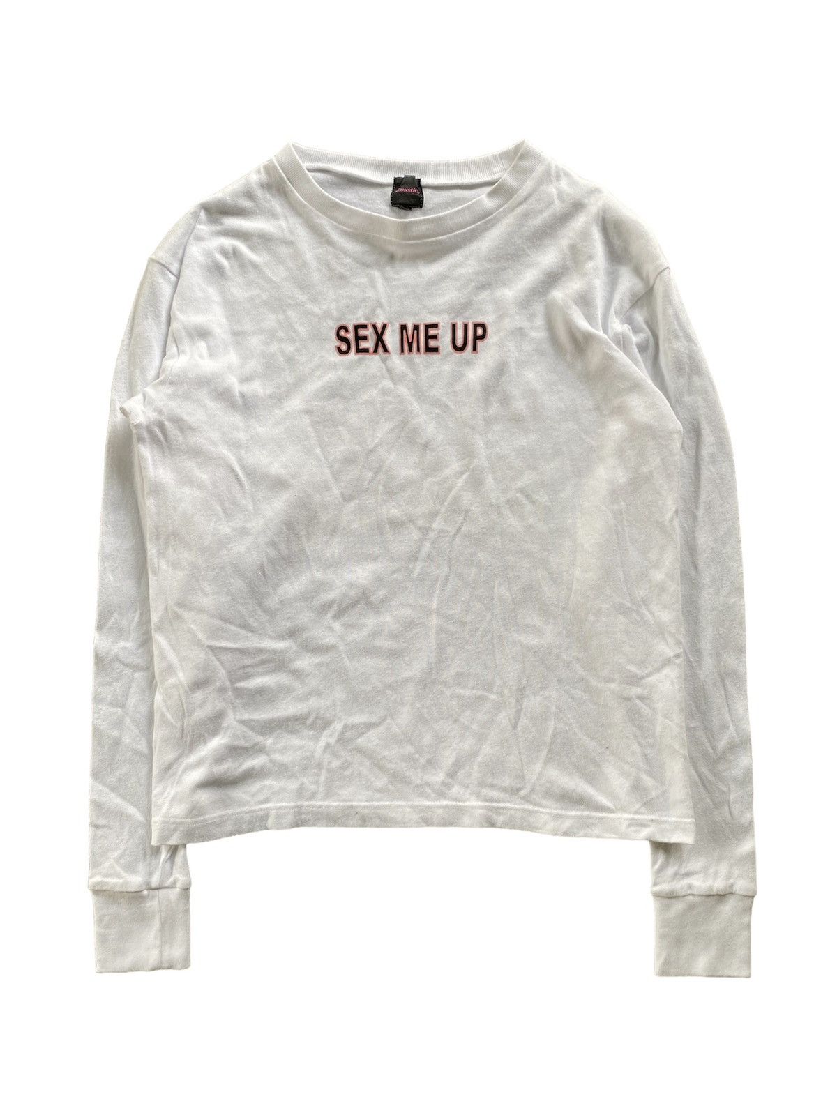 Japanese Brand 1990s Acoustic Japan SEX ME UP crop shirt Size S / US 4 / IT 40 - 1 Thumbnail