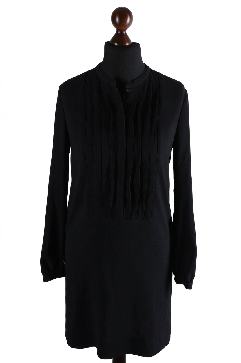 Burberry Women's Burberry Brit Black Pleated Midi Dress Size M Size M / US 6-8 / IT 42-44 - 1 Thumbnail