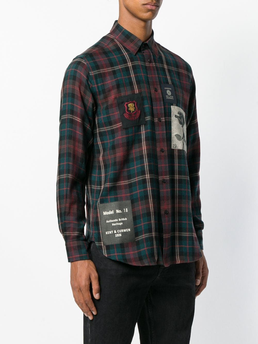 David Beckham × Designer × Kent & Curwen Kent & Curwen East Crondall Wool Check Shirt (David Beckham) Size US XL / EU 56 / 4 - 2 Thumbnail
