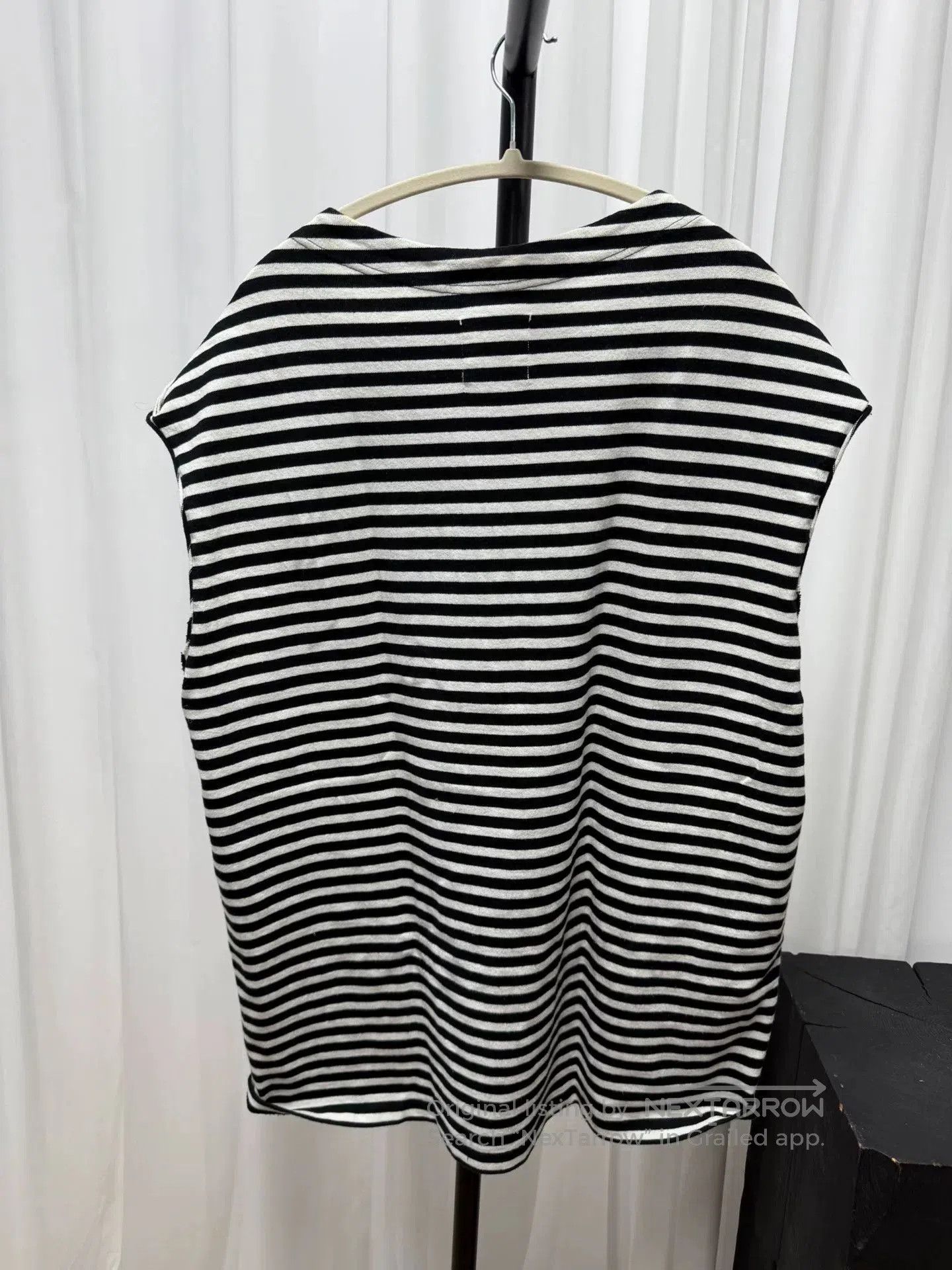 Comme des Garcons Homme Deux striped sleeveless top from The Soloist. Size US L / EU 52-54 / 3 - 5 Thumbnail
