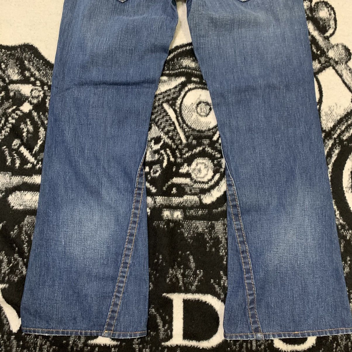True Religion True Religion Section Joey Leather Distressed Bootcut Jeans Size US 31 - 14 Thumbnail