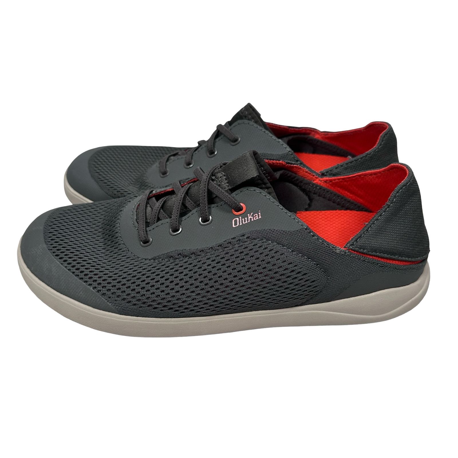 Olukai Olukai Moku Pae Boat Shoes Men’s 10 Gray Mesh Sneakers Size US 10 / EU 43 - 3 Thumbnail