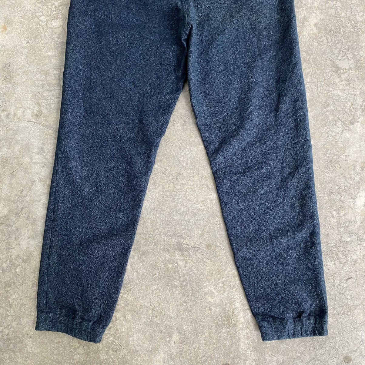 Blue Blue Japan Blue Blue Japan Drawstring Indigo Dyed Sweat Pants Size US 31 - 13 Thumbnail