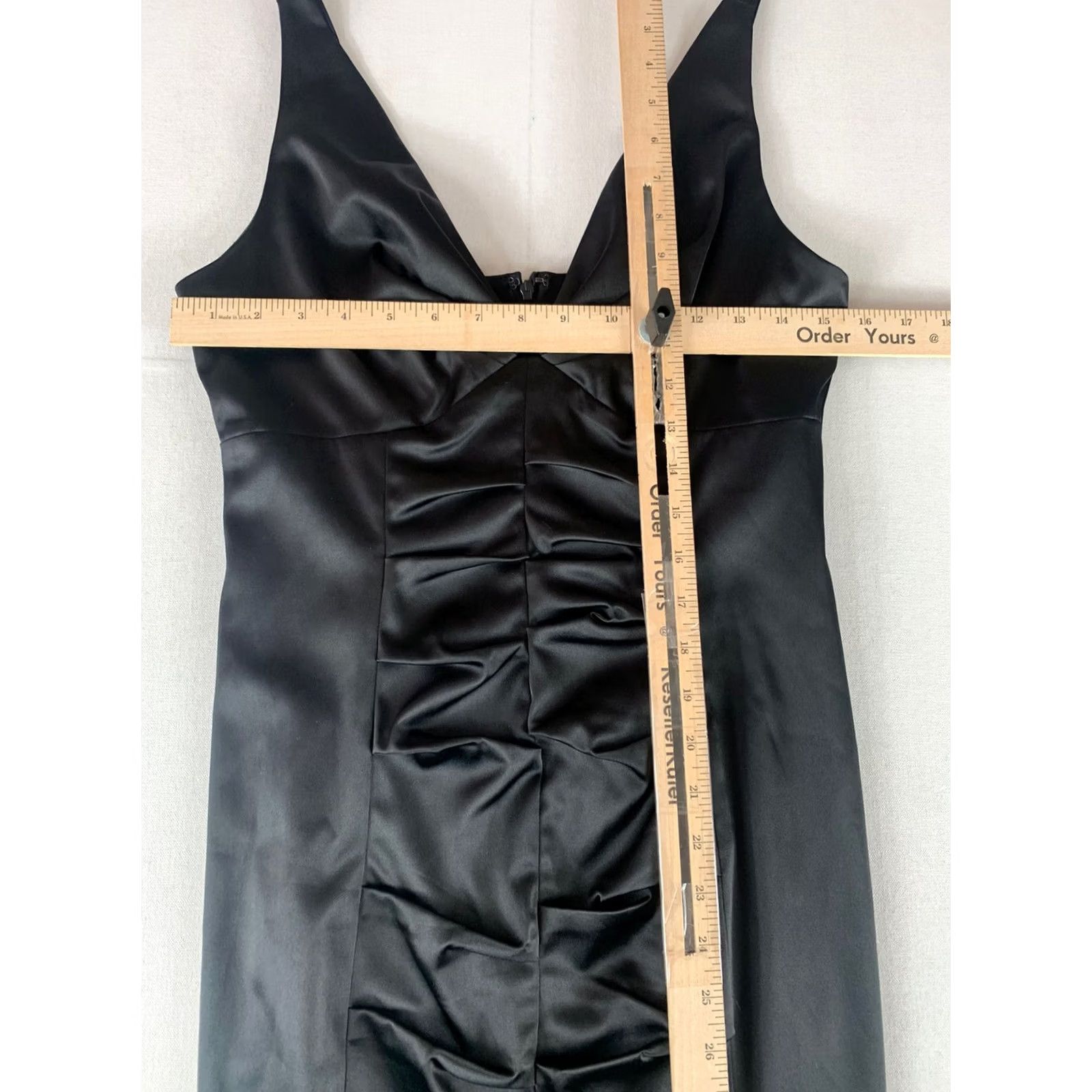 Vintage Maggy Boutique Dress Womens Size 8 Black V-Neck Sleeveless Suzi Chin Size M / US 6-8 / IT 42-44 - 2 Thumbnail