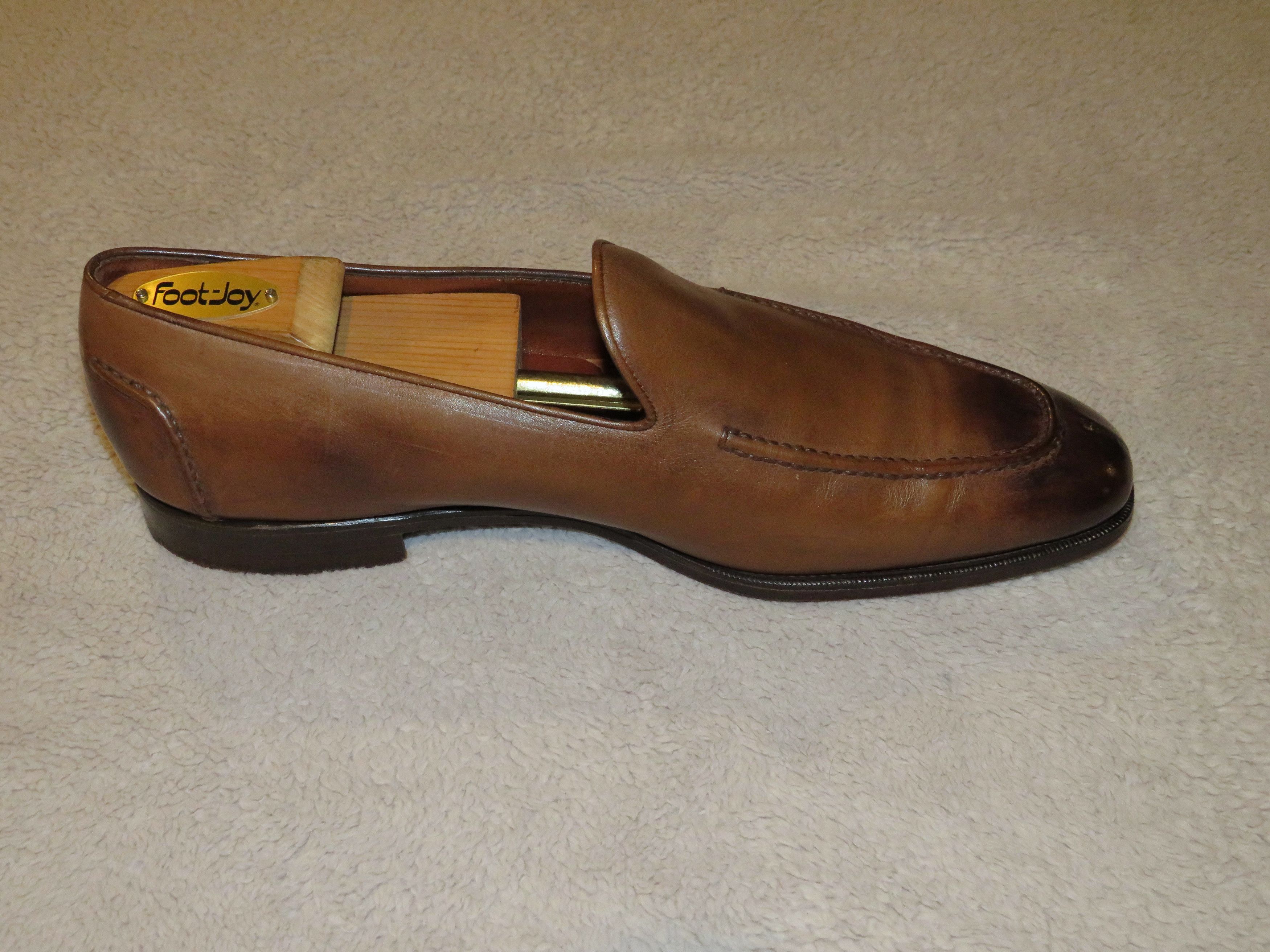 Edward Green × Ralph Lauren Purple Label Brown Antiqued Loafers 11.5 E Size US 11.5 / EU 44-45 - 5 Thumbnail