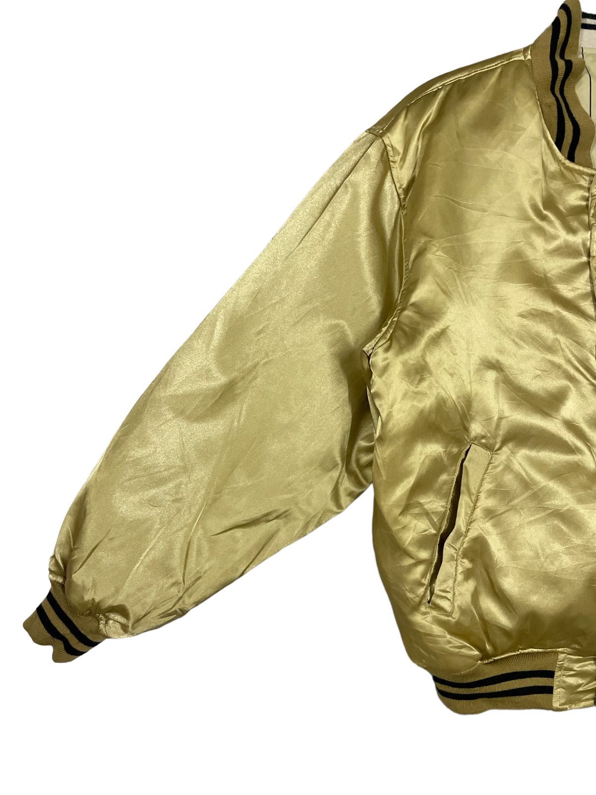 Ring Jacket Vintage Gold Malts Beer Embroidery Reversible Bomber Jacket Size US M / EU 48-50 / 2 - 5 Thumbnail