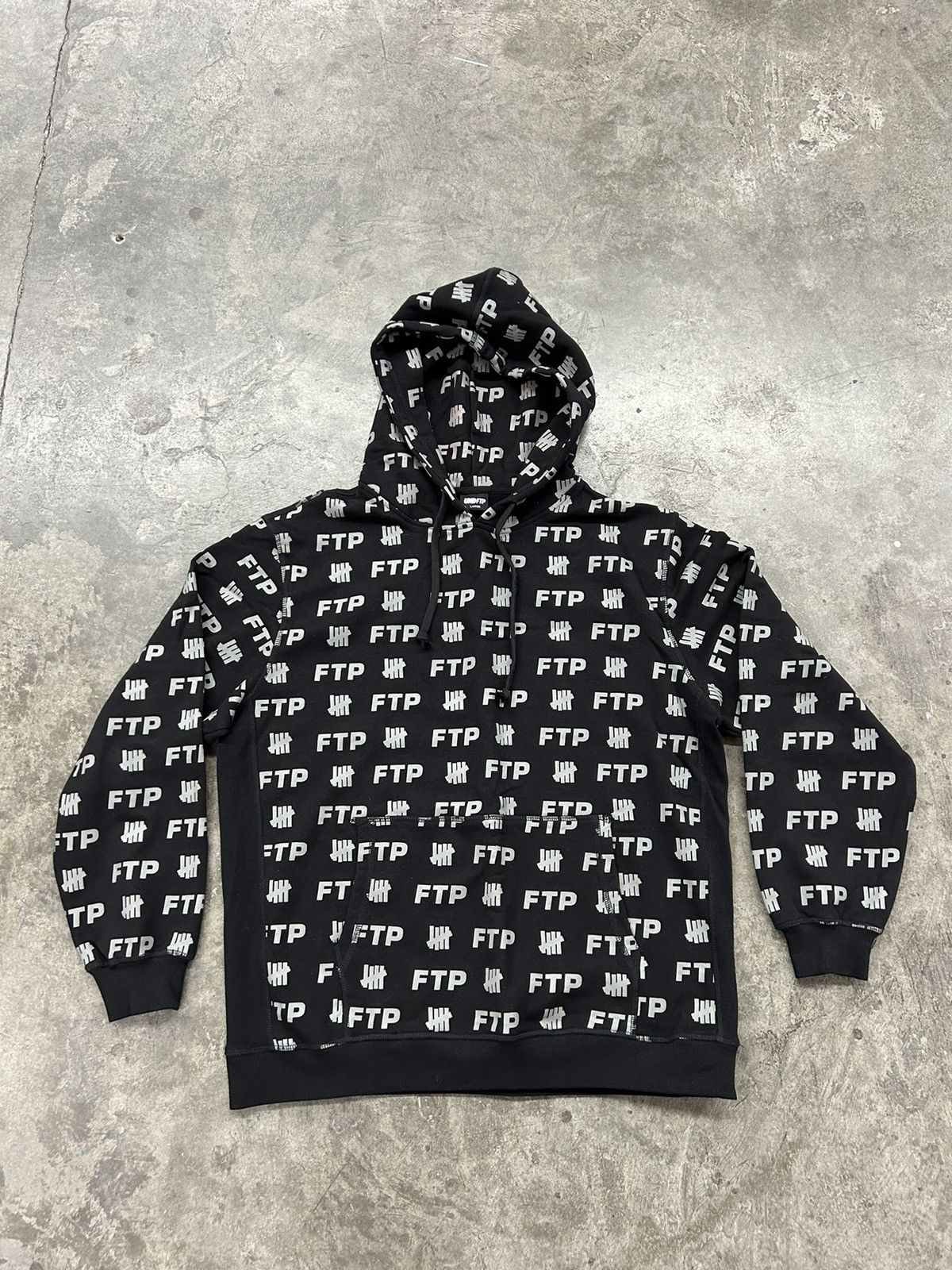 Undefeated Undefeated x FTP All Over Hoodie - Black | Grailed