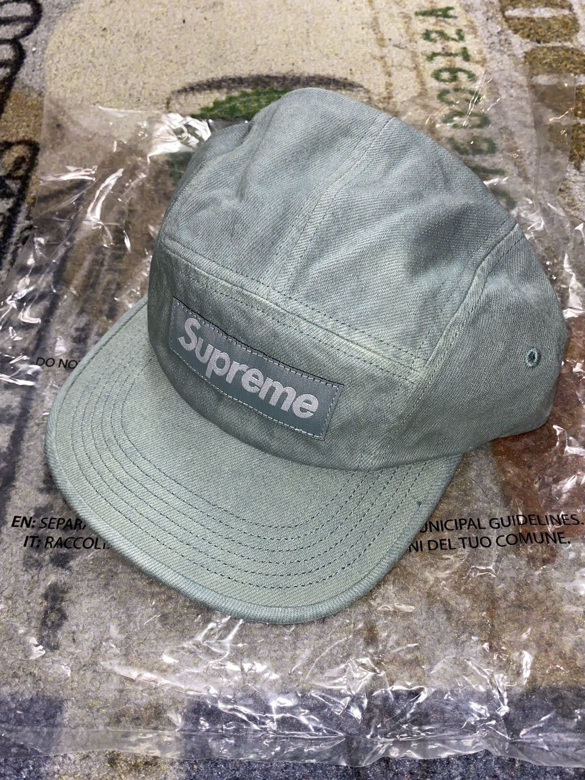 シュプリーム　Denim Camp Cap ミント Supreme Denim Camp Cap SS24 Mint - SS24 - US