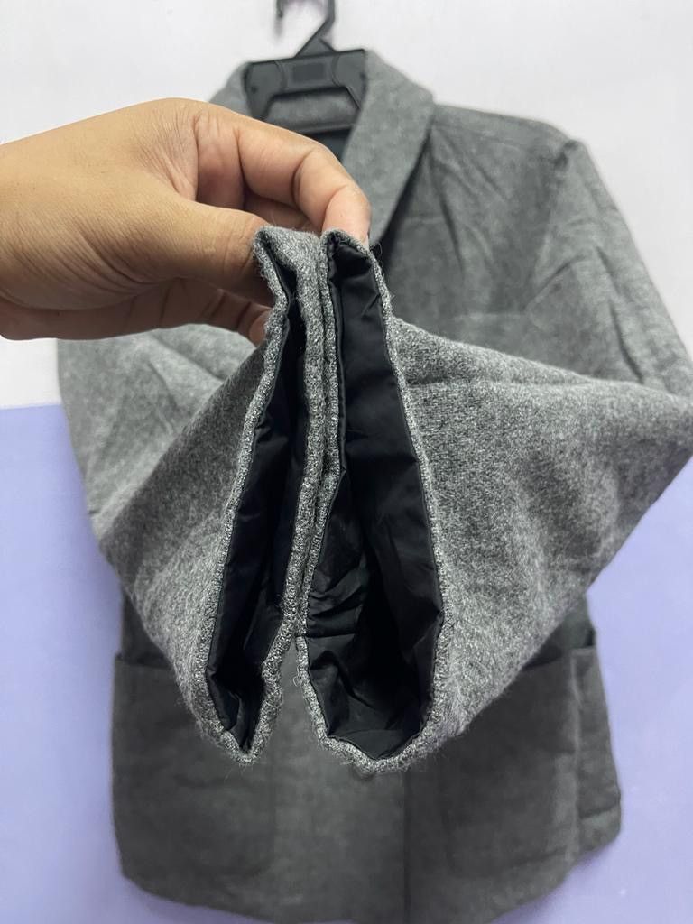 Issey Miyake 90s ISSEY MIYAKE by Plantation Wool Reversible Black Jacket Size US M / EU 48-50 / 2 - 6 Thumbnail