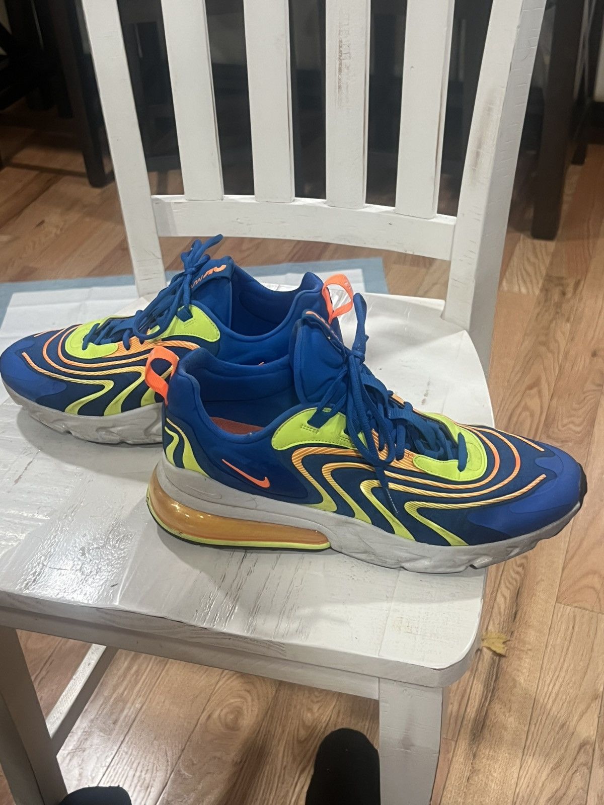 Nike Nike Air Max 270 React “Soar Total Orange Bolt” Size US 13 / EU 46 - 1 Thumbnail