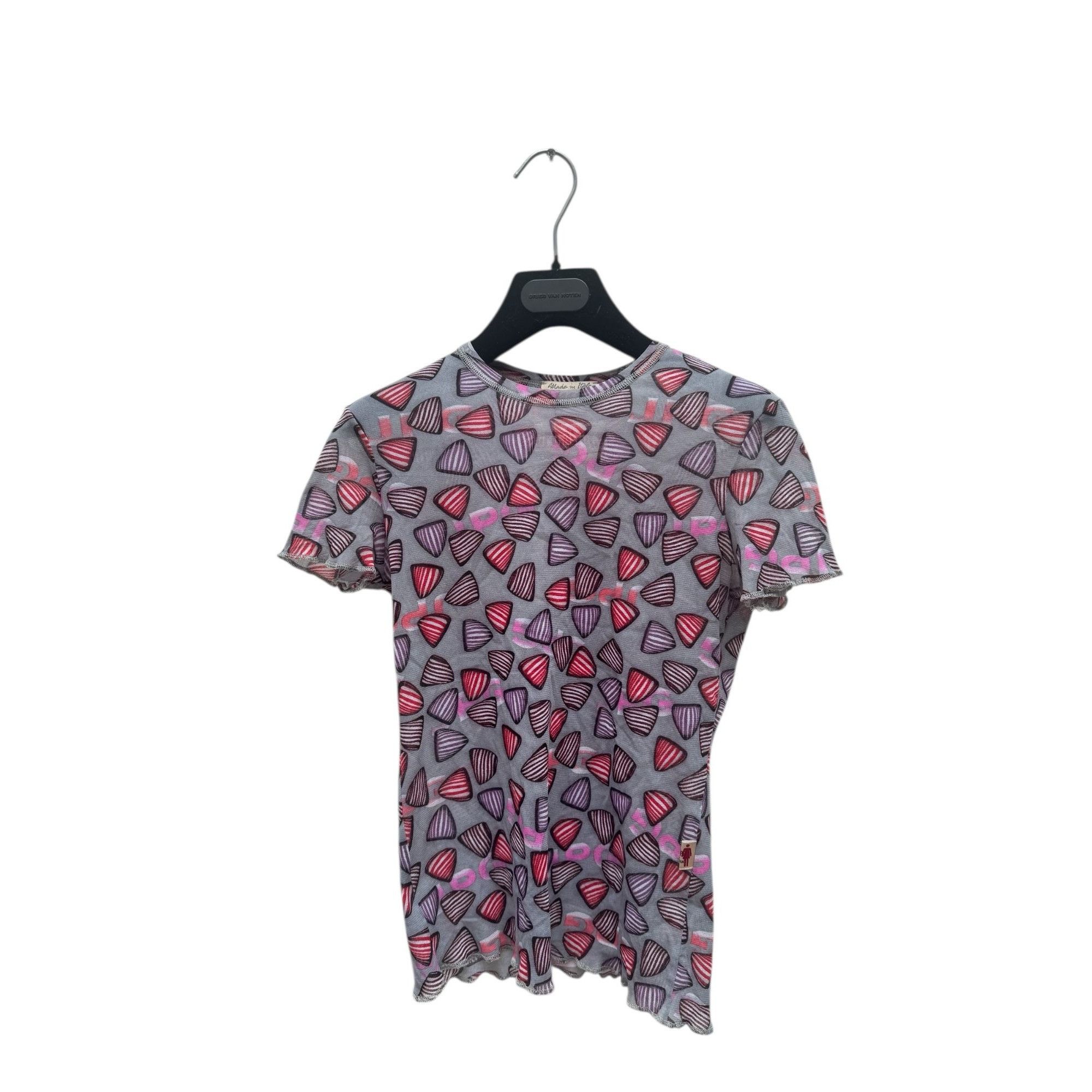 Jean Paul Gaultier Vintage Unisex Mesh Printed T-Shirt Size L / US 10 / IT 46 - 1 Thumbnail