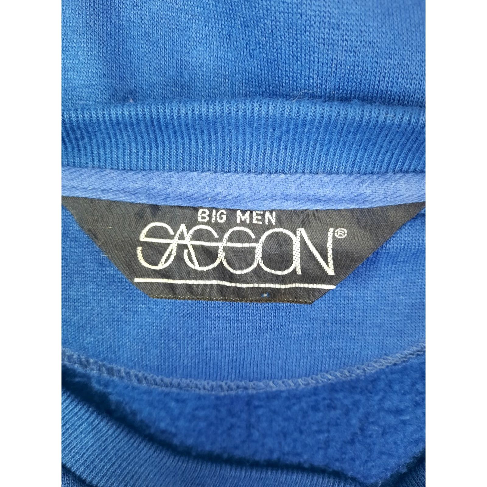 Vintage VINTAGE Sasson Striped Crewneck Pullover Sweatshirt Men XL Blue 80s 2XL Big & Tall Crew Neck Size US XL / EU 56 / 4 - 2 Thumbnail