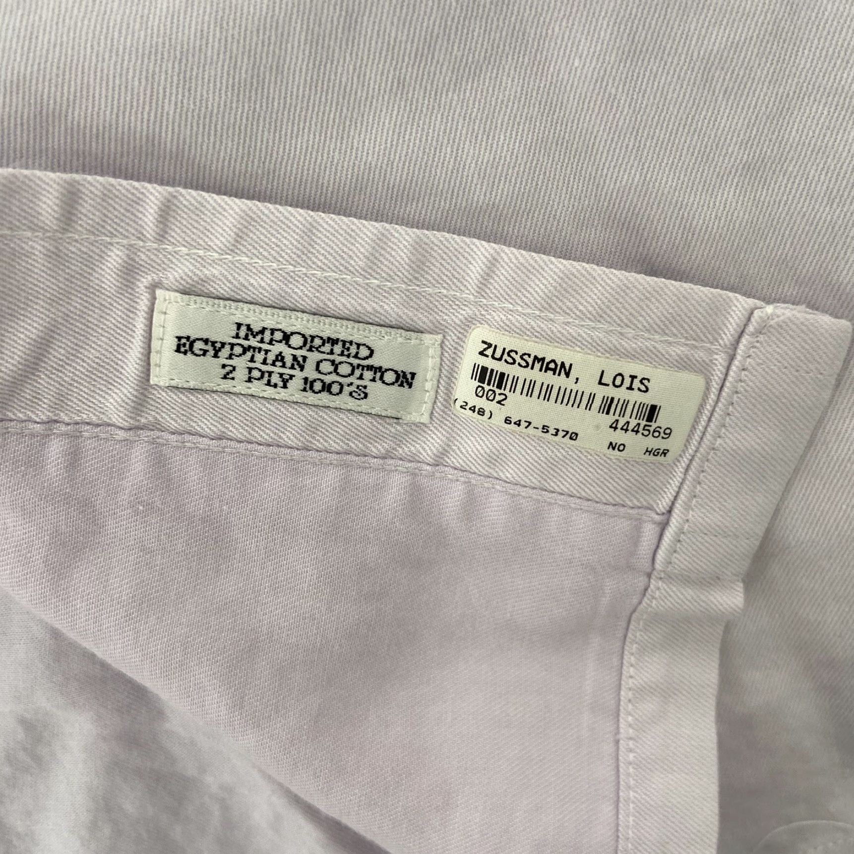 Vintage Maus & Hoffman Button-Up Shirt Adult Medium Purple 2-Ply 100s Egyptian Cotton Casual Mens Size US M / EU 48-50 / 2 - 5 Thumbnail
