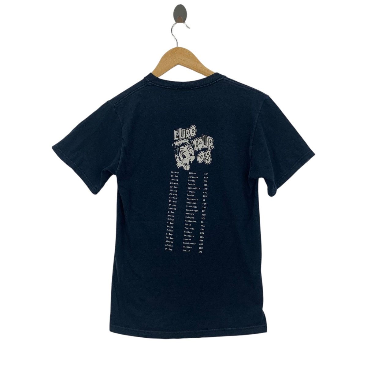 Fruit Of The Loom Vintage STRAY CATS BAND Rockabilly Euro Tour Tee Shirt Size S / US 4 / IT 40 - 6 Thumbnail
