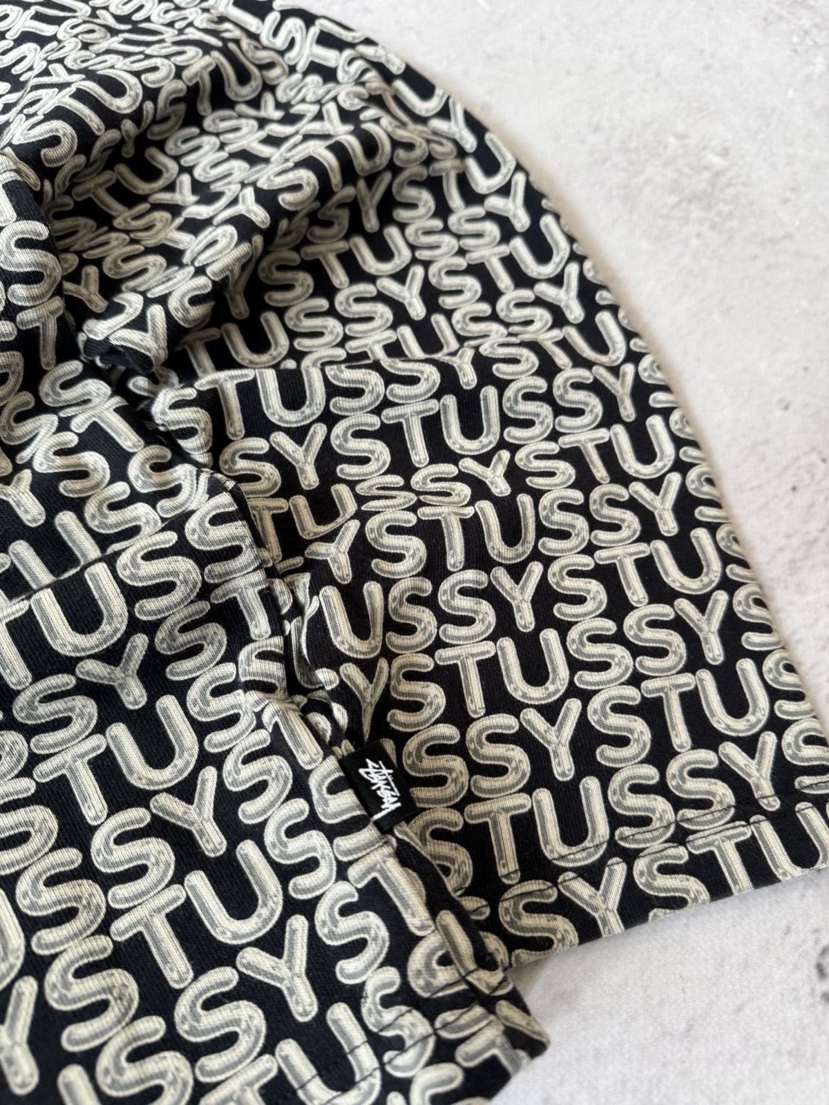 Stussy × Vintage STUSSY CENTER LOGO OVERSIZE BAGGY FIT SWEATSHIRT Size US L / EU 52-54 / 3 - 5 Thumbnail