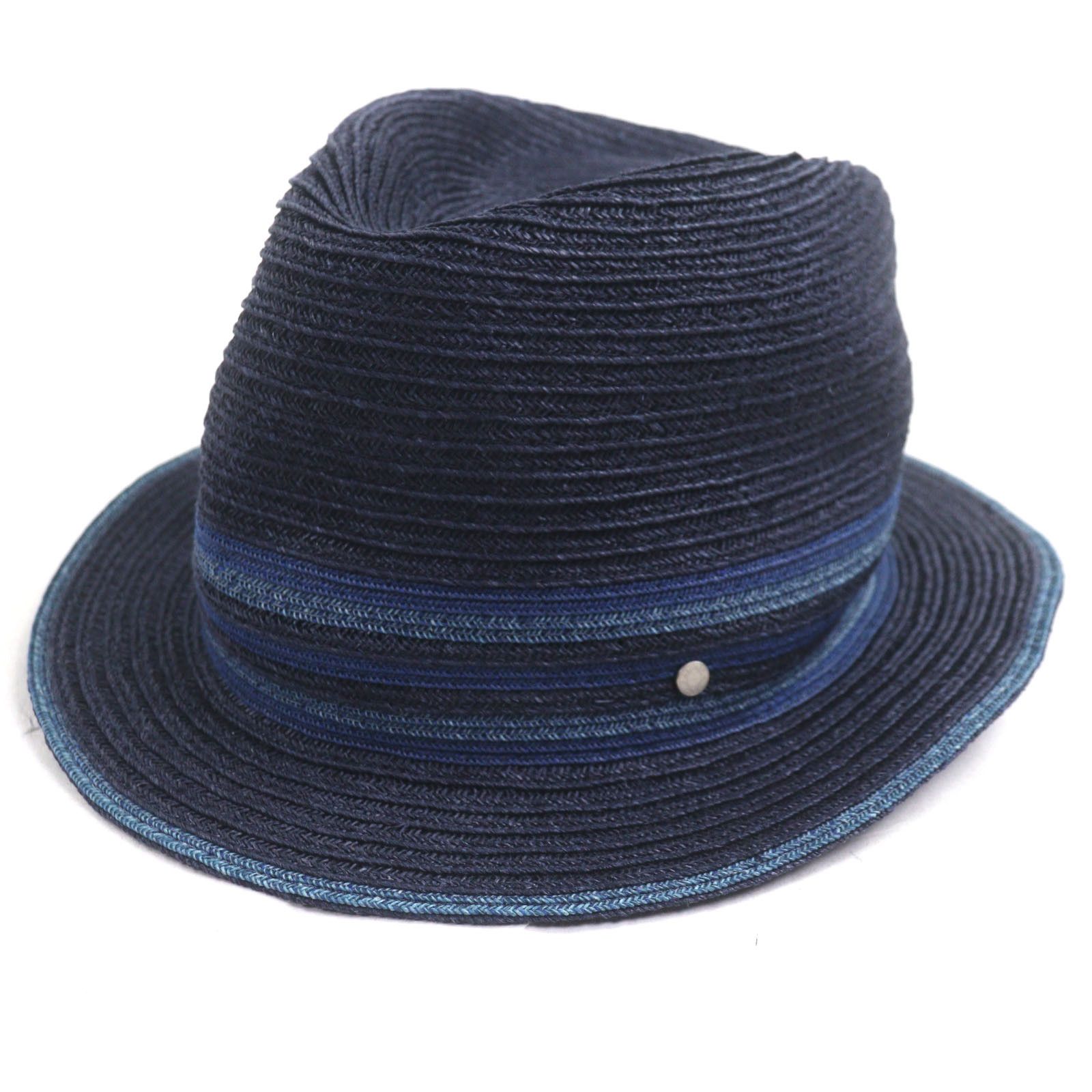 Hermes Hermès Raffia Serie58 Straw Fedora Hat Natural Material Hats DUTY FREE for USA