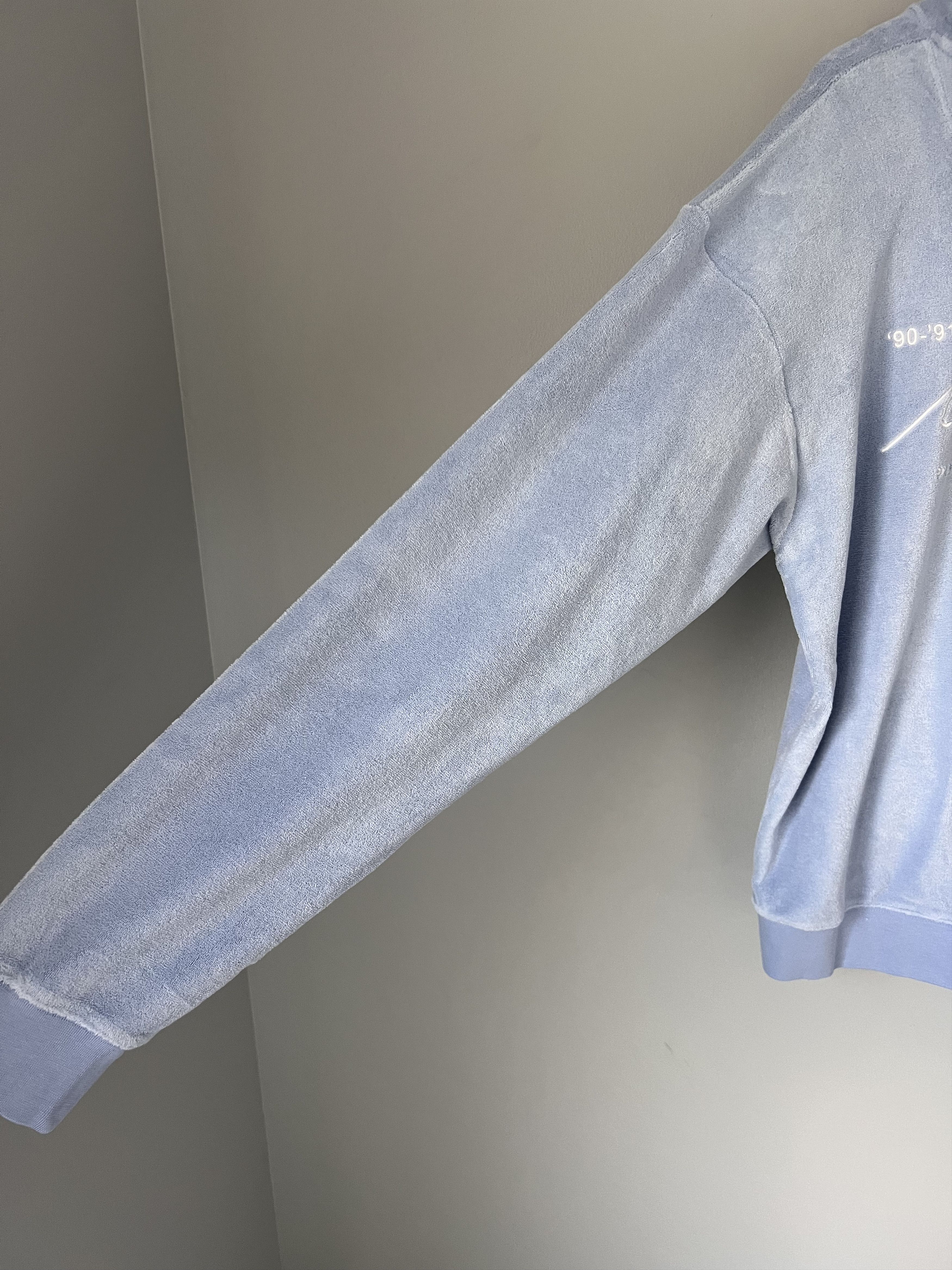 Martine Rose Martine Rose Classic Logo Terry Hoodie in Pale Blue Size US XL / EU 56 / 4 - 3 Thumbnail