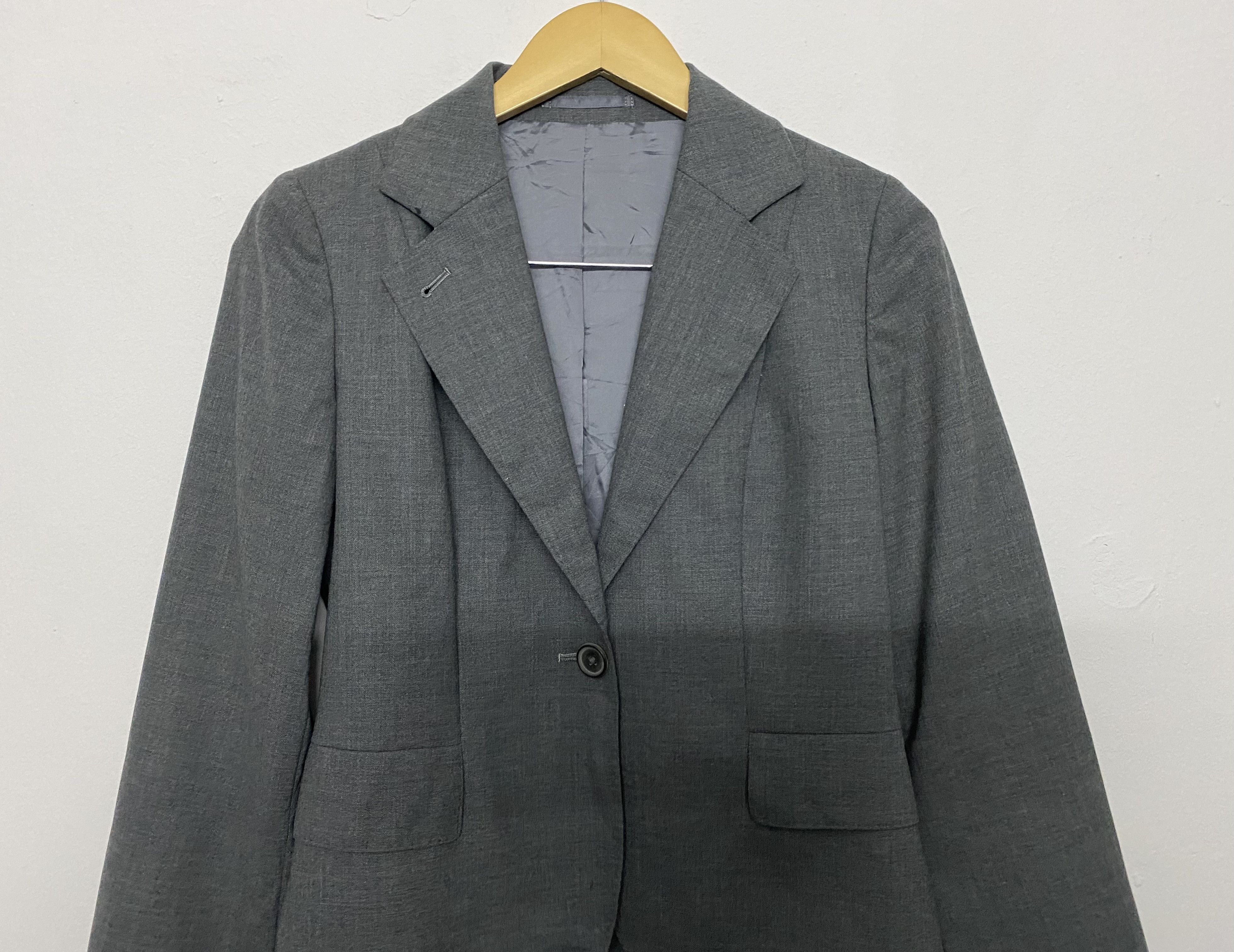 Margaret Howell Margaret Howell Single Button Blazer Charcoal Grey Size II Size S / US 4 / IT 40 - 3 Thumbnail