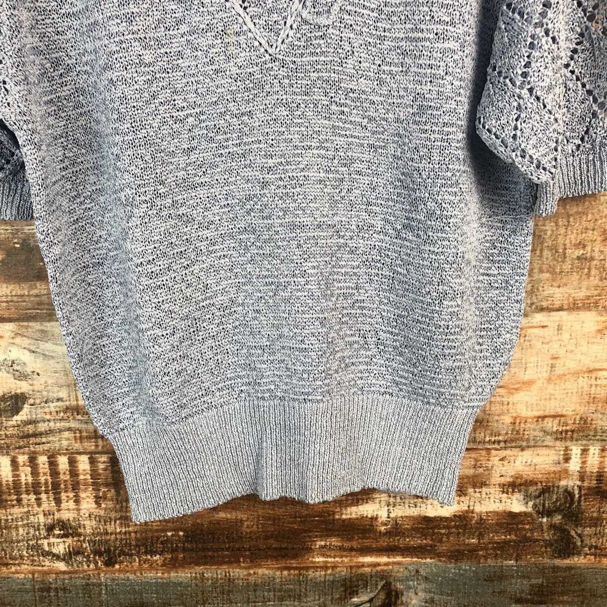 Homespun Knitwear × Japanese Brand La Reine Blue Knitwear #A1793 Size XS / US 0-2 / IT 36-38 - 6 Thumbnail