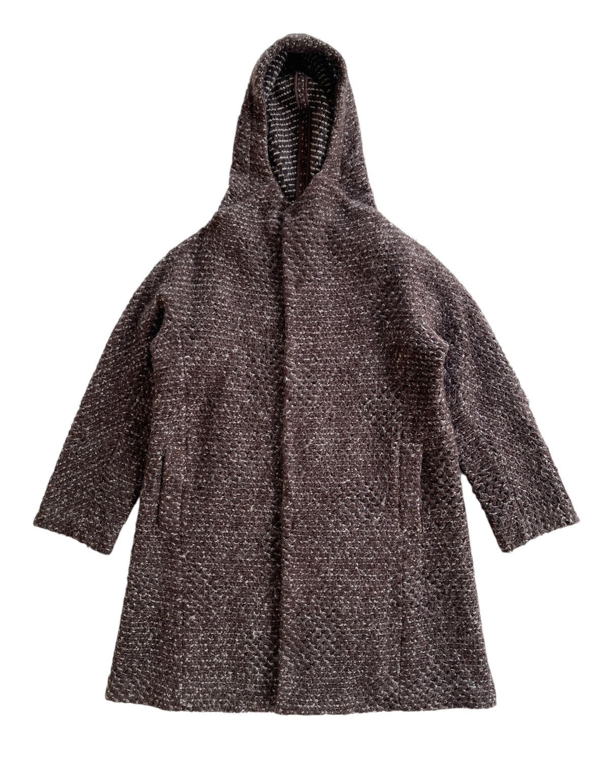 Issey Miyake Plantation Wool Mohair Hooded Parka Jacket Size M / US 6-8 / IT 42-44 - 1 Thumbnail