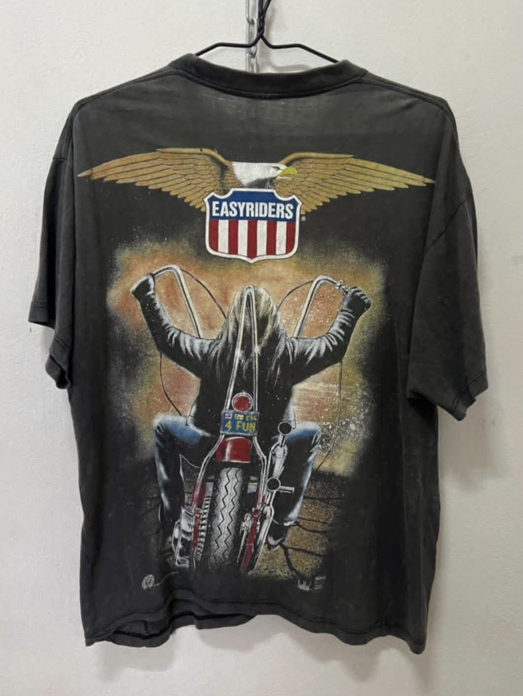 Harley Davidson Vintage 90s easy riders david mann big print t-shirt Size US XL / EU 56 / 4 - 2 Thumbnail