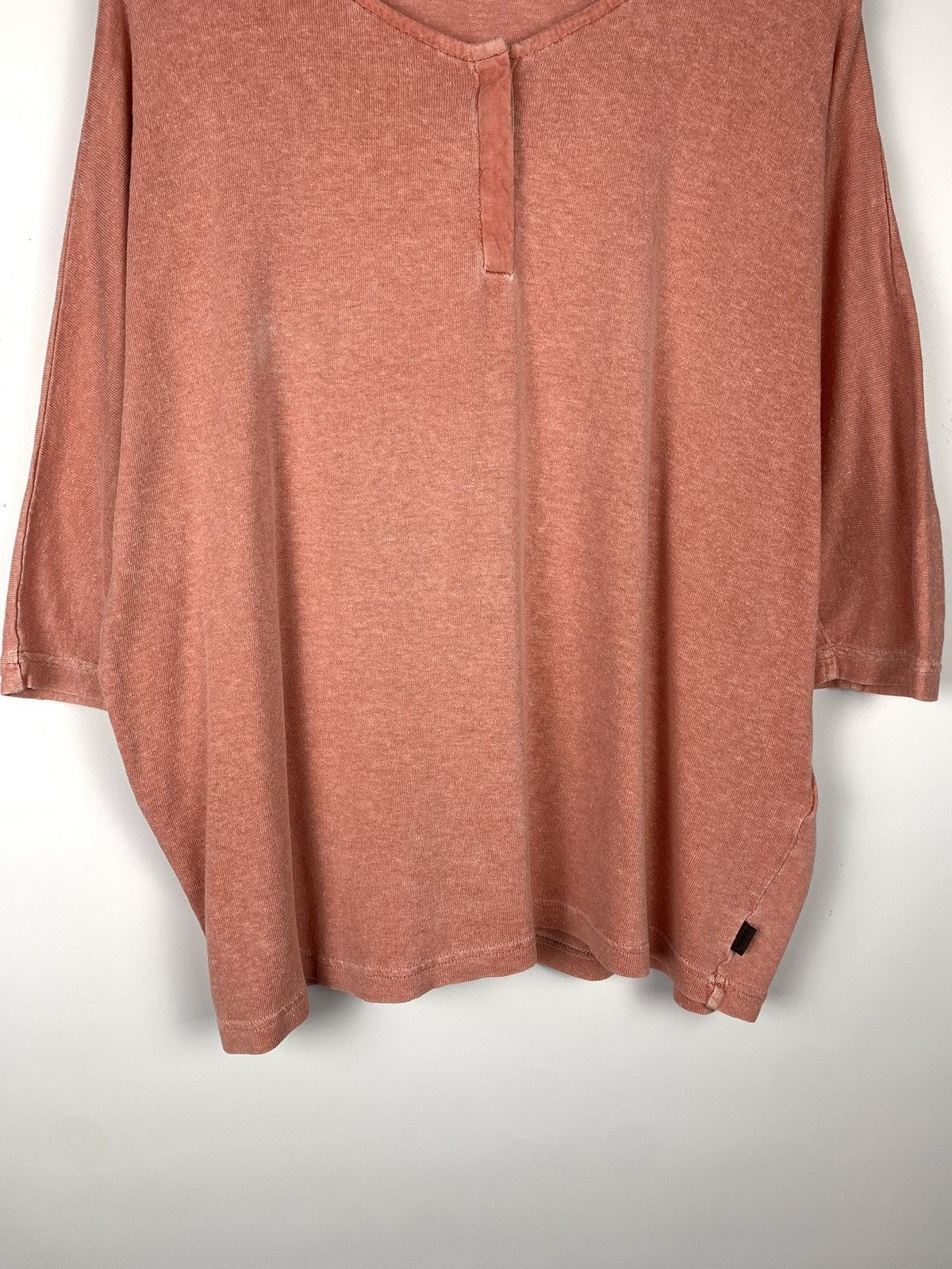 OSKA OSKA Oversized Henley Tunic Top Size 2 Pullover 3/4 Sleeve Size XS / US 0-2 / IT 36-38 - 3 Thumbnail