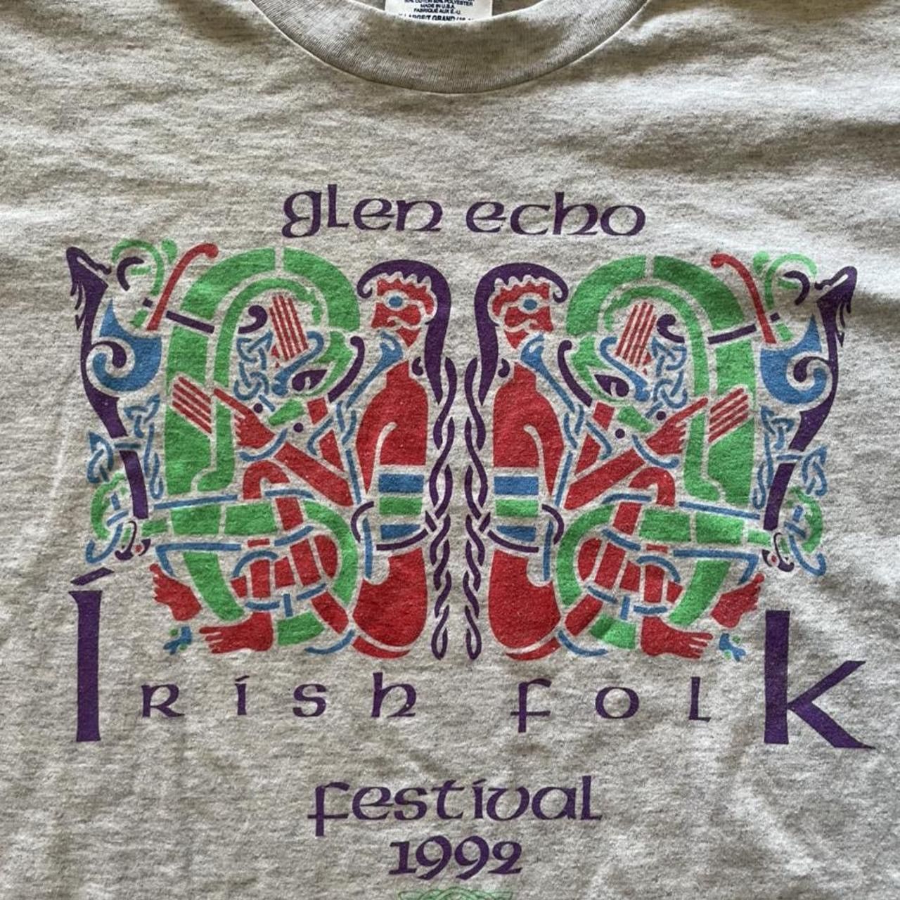 Hanes Vintage 1992 Irish Folk Festival T-Shirt Size US XL / EU 56 / 4 - 2 Thumbnail