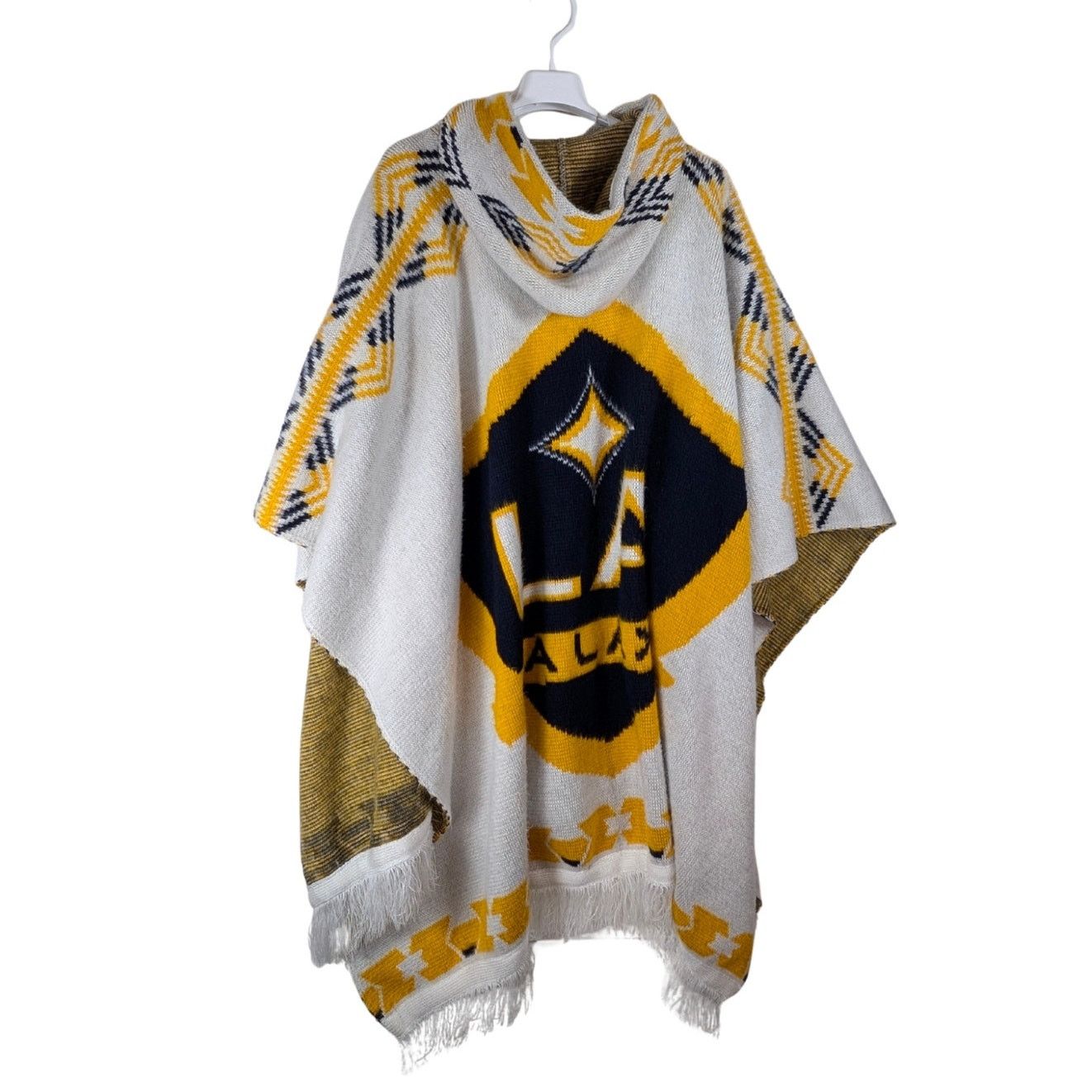 Unknown London Tedijos Ruminahui LA Galaxy Wool Blend Hooded Poncho Mens XL Size US XL / EU 56 / 4 - 4 Thumbnail
