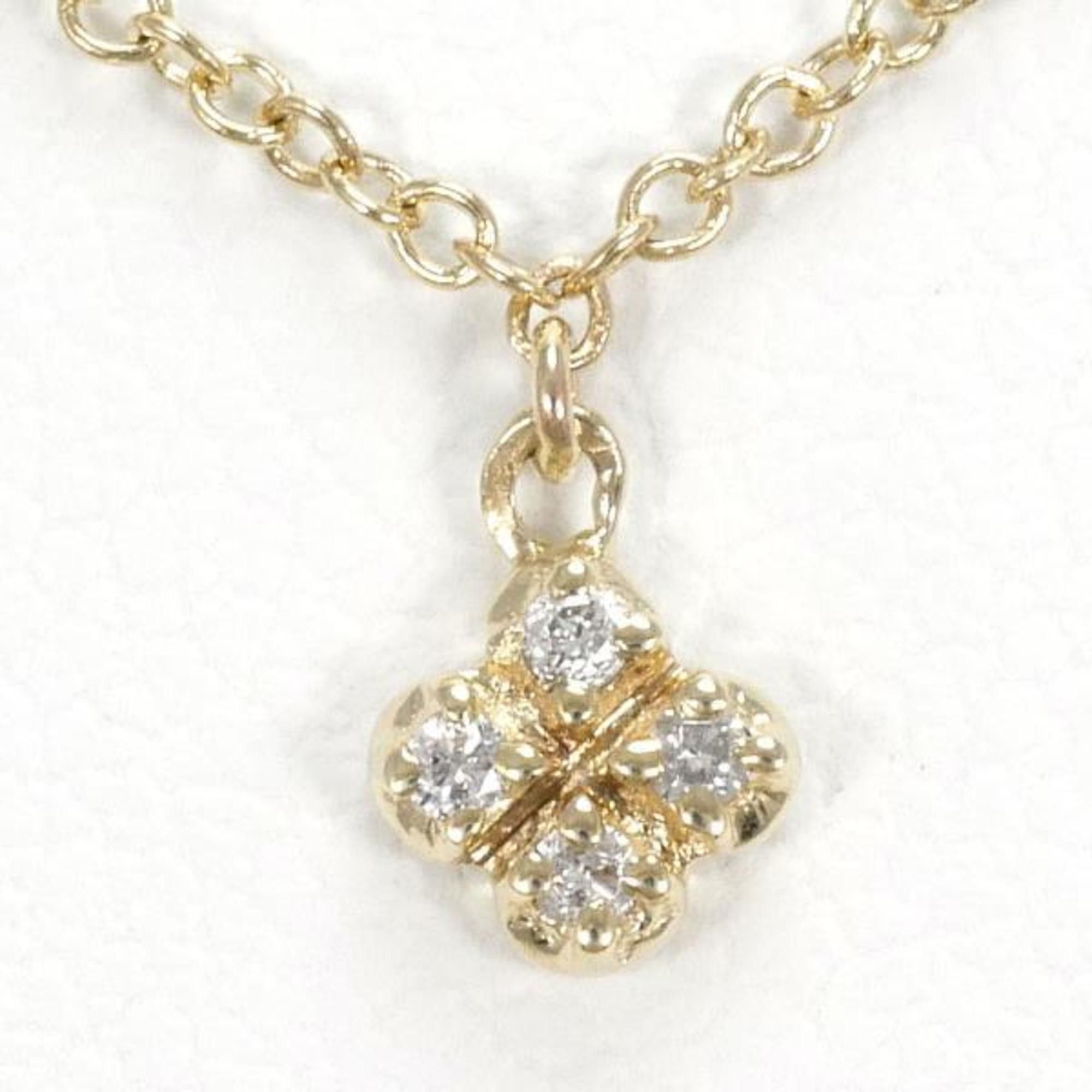image of Folli Follie 10K Yg Necklace Diamond 0.02 Total Weight Approx. 1.0G 40Cm Jewelry, Women's