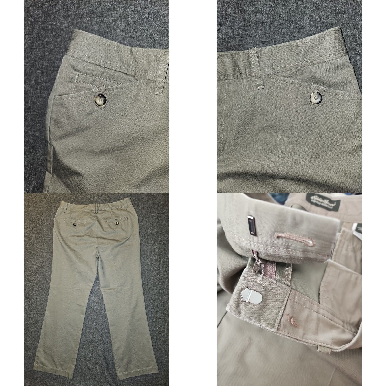 Eddie Bauer VINTAGE Eddie Bauer Bootcut Pants Womens 10 Beige Mid Rise Wrinkle Resistant Outdoor Size 32" / US 10 / IT 46 - 8 Thumbnail