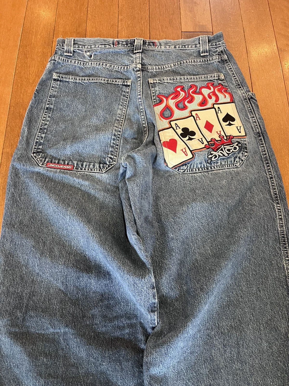 JNCO Jnco flaming cards Size US 34 / EU 50 - 1 Thumbnail