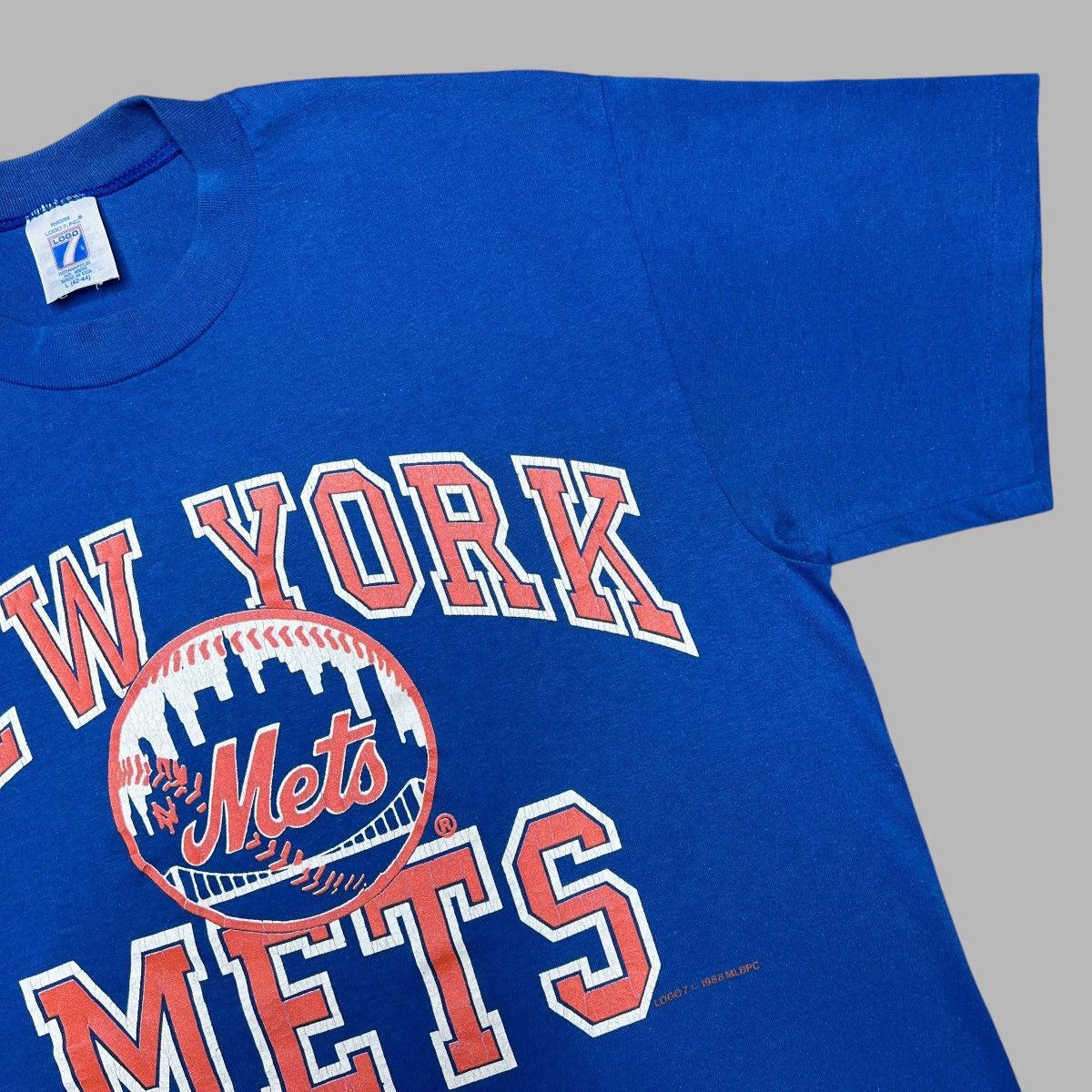 Logo 7 × MLB × Vintage Vintage 1988 MLB New York Mets Spell Out Graphic Logo 7 Tee Size US L / EU 52-54 / 3 - 6 Thumbnail