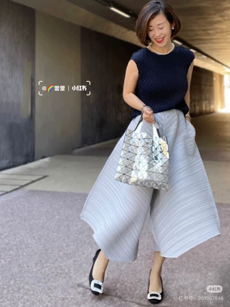 Issey Miyake issey miyake size:3 Grey culottes Size 42" / US 20 - 1 Thumbnail