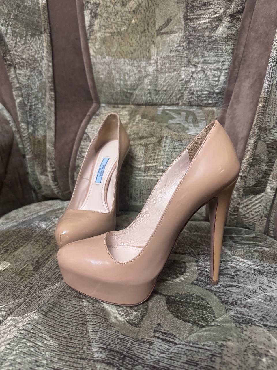 Prada Vintage Prada High Heels Beige Size US 6.5 / IT 36.5 - 1 Thumbnail