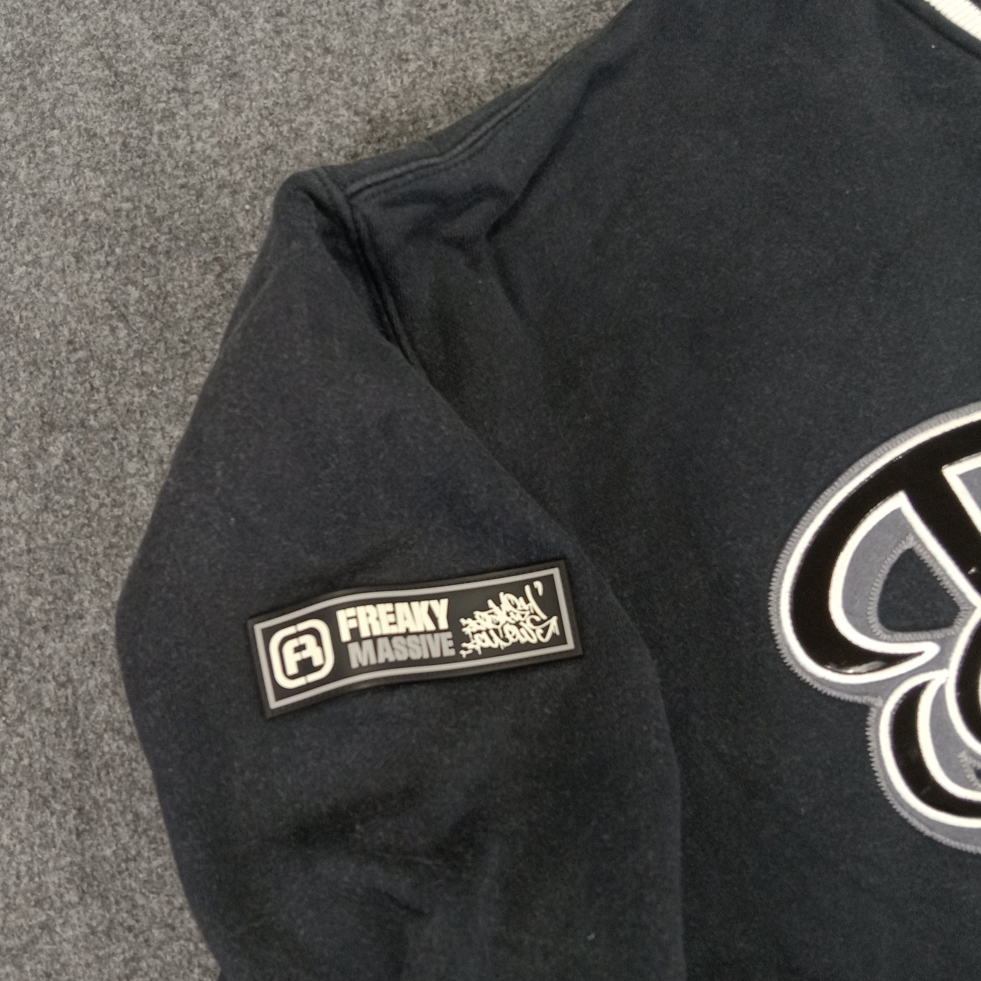Vintage Freaky Massive Center Logo Varsity Jacket Size US XL / EU 56 / 4 - 7 Thumbnail