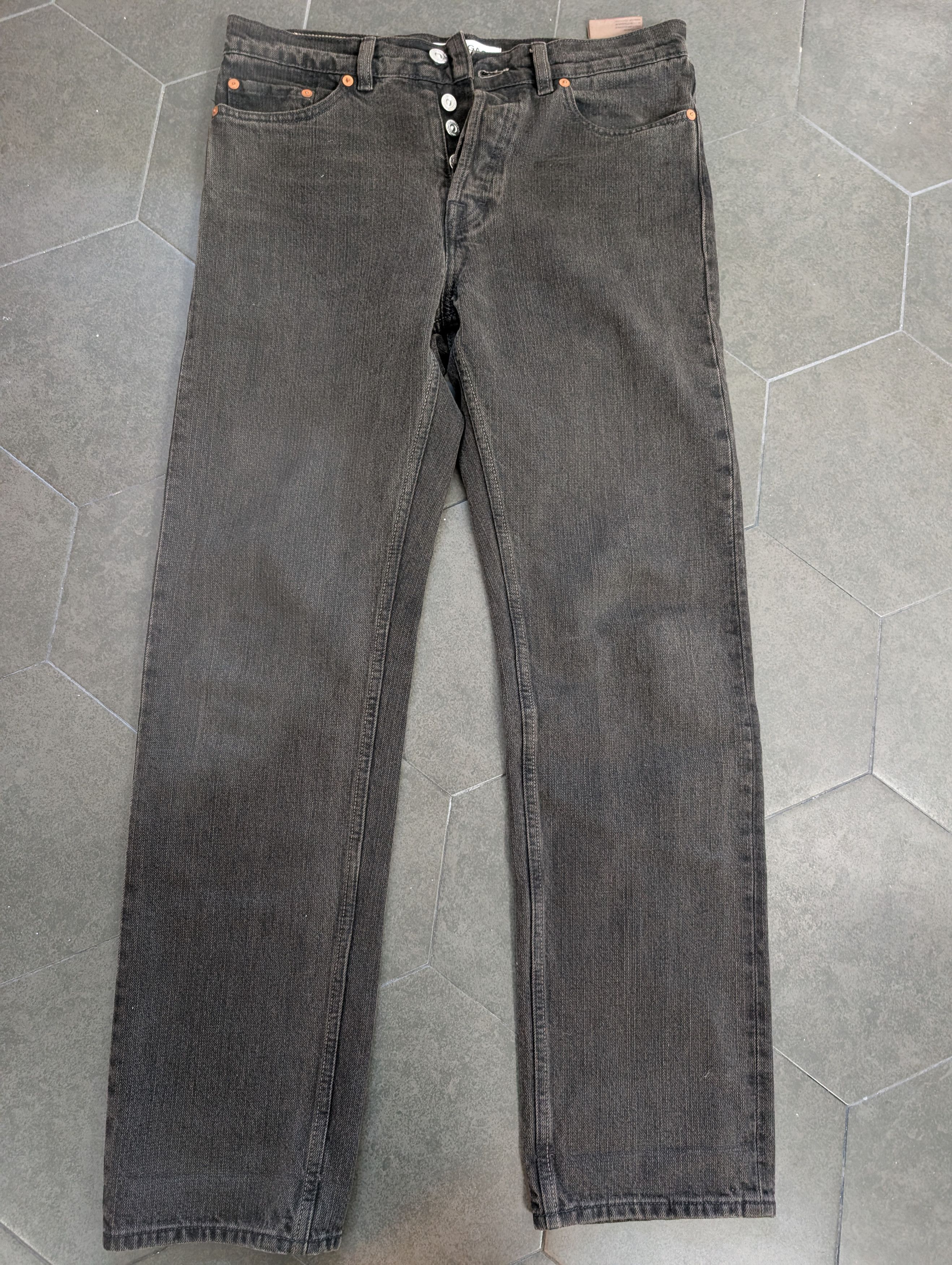 Our Legacy Black chain twill first cut Size US 29 - 1 Thumbnail