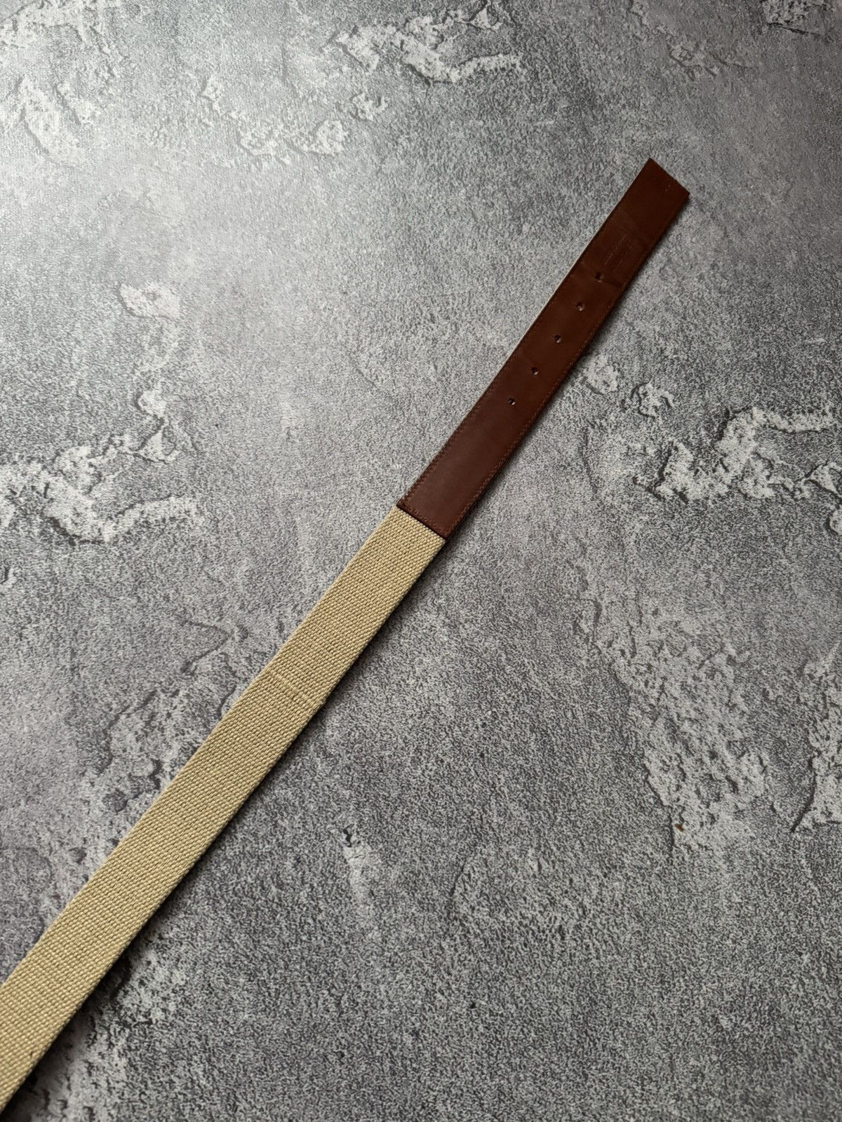 Designer × Paul & Shark × Vintage Paul & Shark 104cm belt casual leather brown / beige Size ONE SIZE - 12 Thumbnail