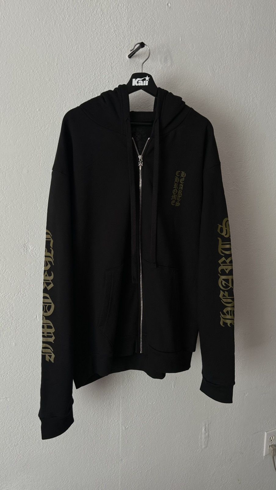 Chrome Hearts Chrome Hearts Olive Zip Up Hoodie Size US XL / EU 56 / 4 - 2 Thumbnail