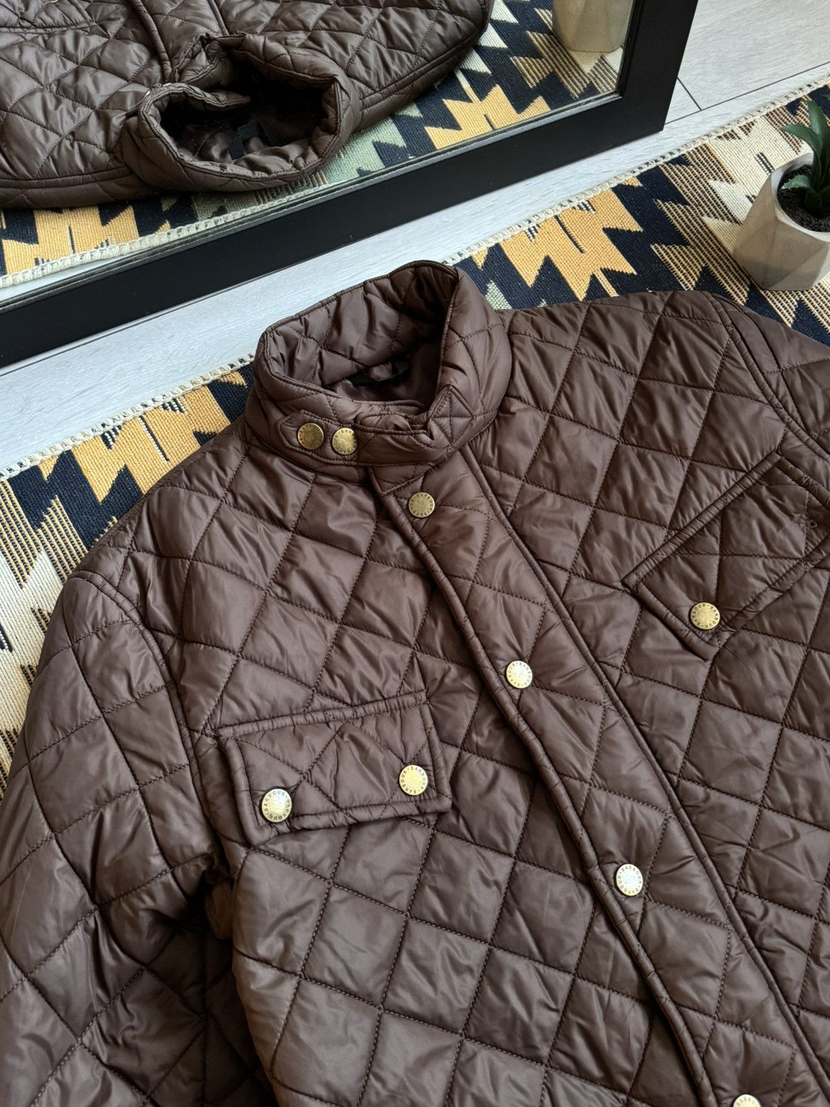 Barbour Vintage Barbour Quilted Brown Jacket Size US M / EU 48-50 / 2 - 6 Thumbnail