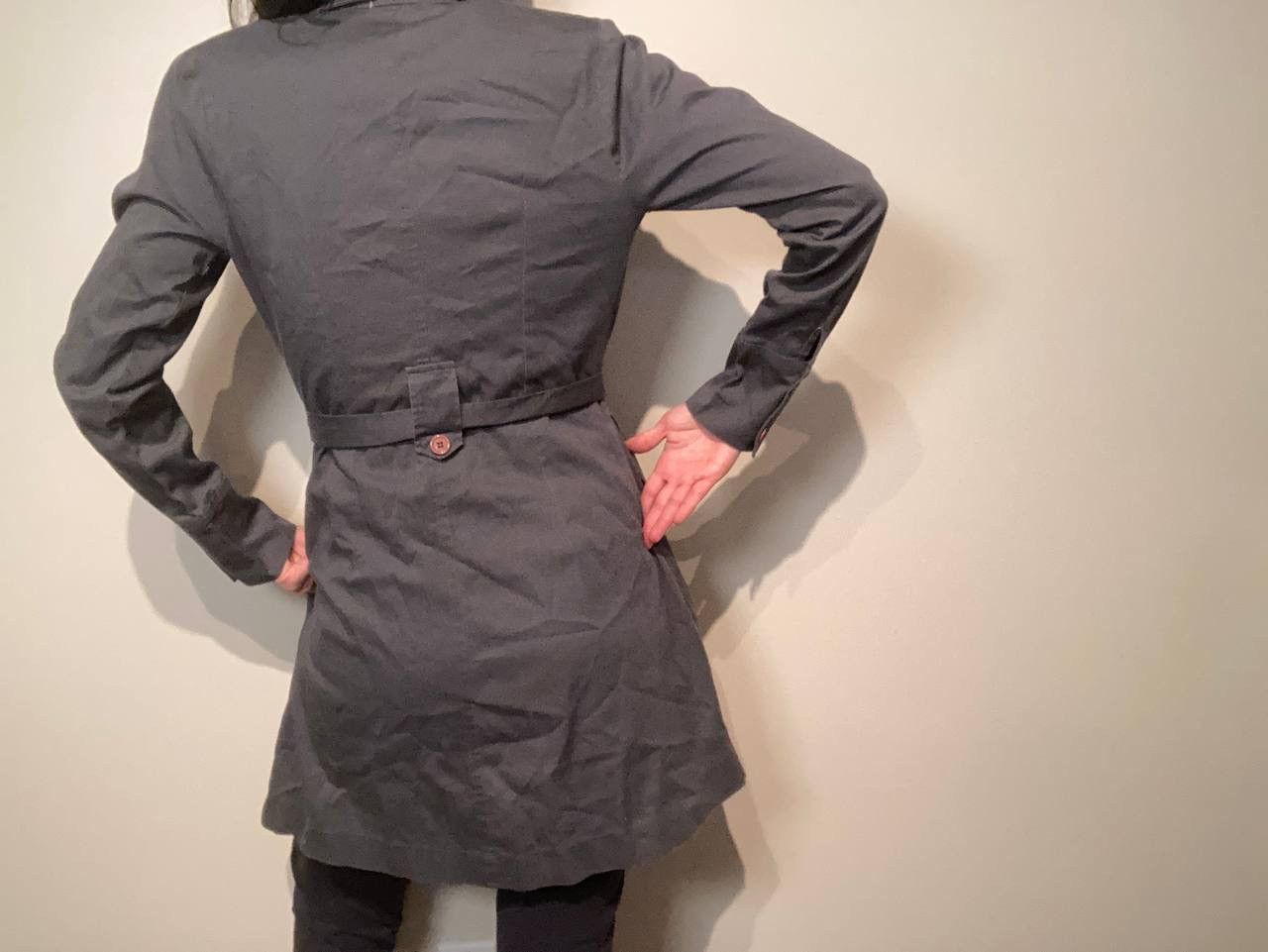 Vintage Grey Trench Coat Size S / US 4 / IT 40 - 3 Thumbnail