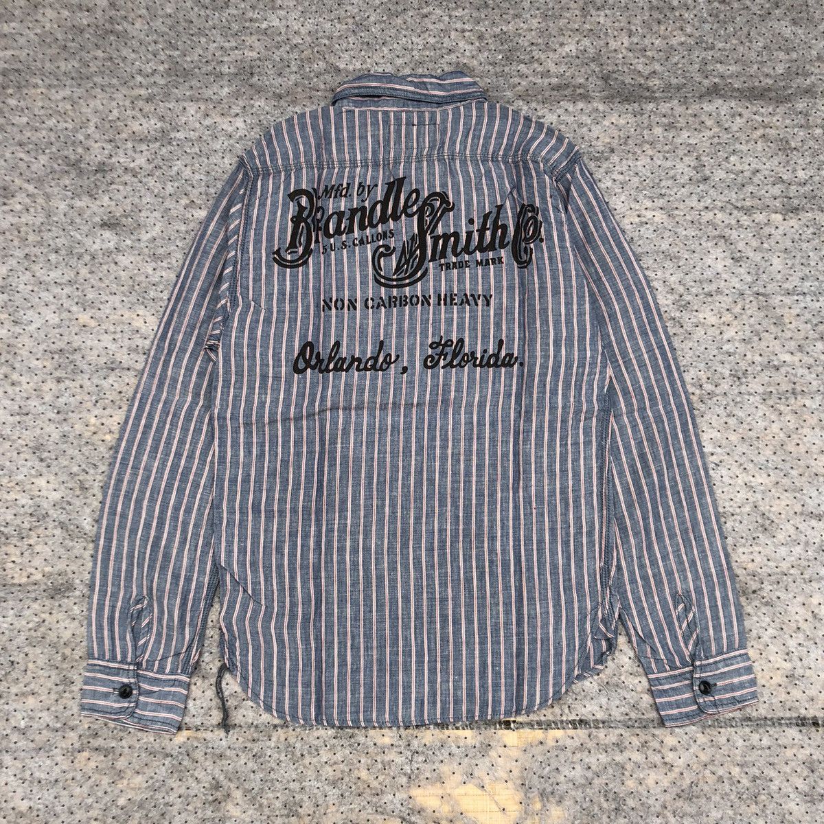 Japanese Brand × Vintage Vintage M.W.S Hot Rod Chambray Shirt Size US S / EU 44-46 / 1 - 8 Thumbnail