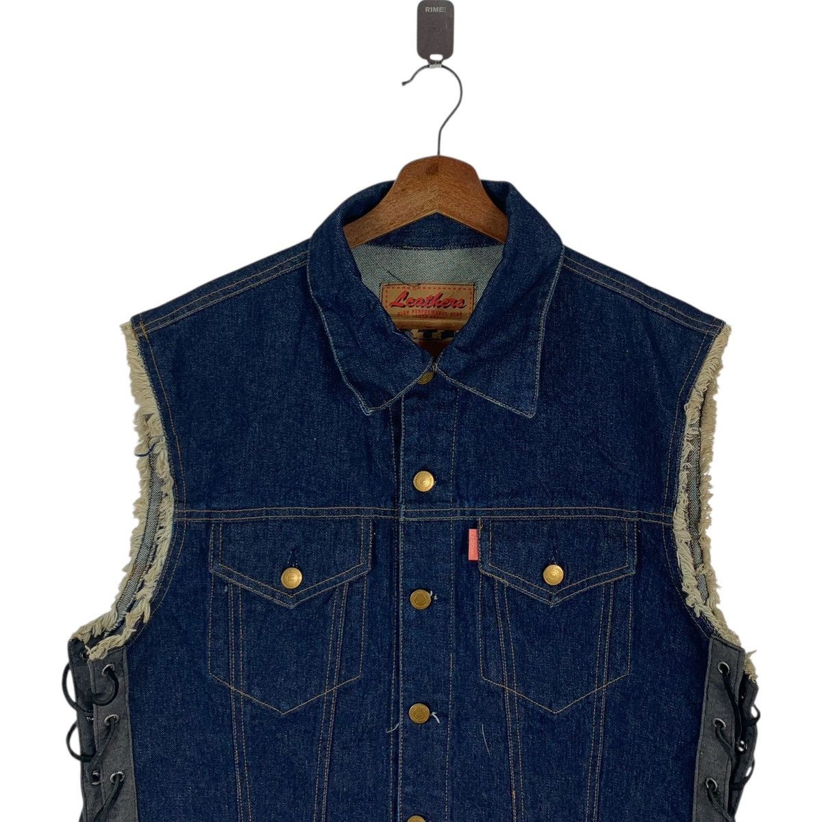 Kadoya VINTAGE KADOYA DENIM SLEEVELESS JACKET Size US L / EU 52-54 / 3 - 4 Thumbnail