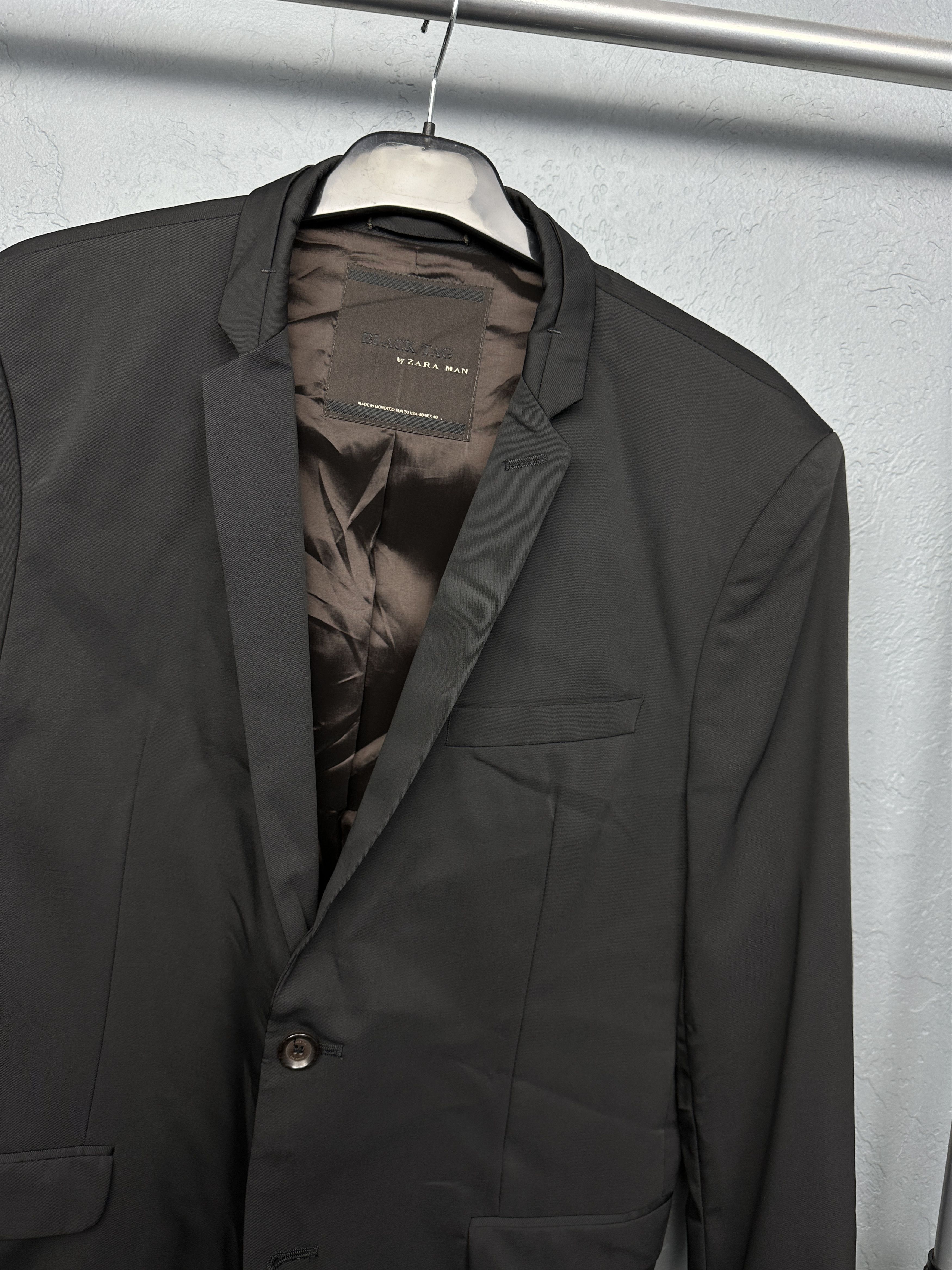 Zara Zara Black Tag Mens Wool Blazer Jacket Size US M / EU 48-50 / 2 - 2 Thumbnail